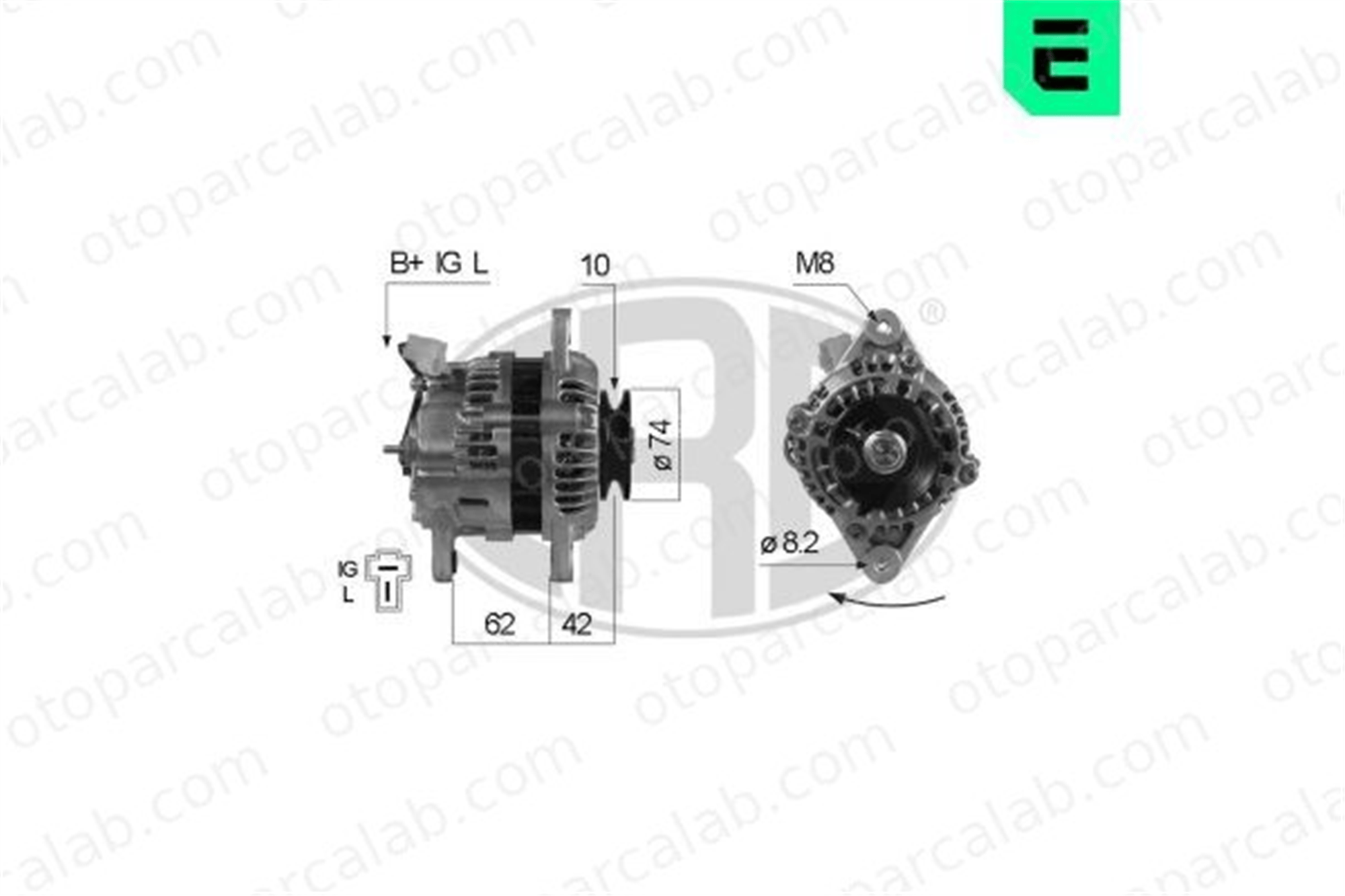 ERA 210107A Alternatör SUBARU REX II SUZUKI SUPER CARRY Minibüs/Otobüs A001T33771 LR140128