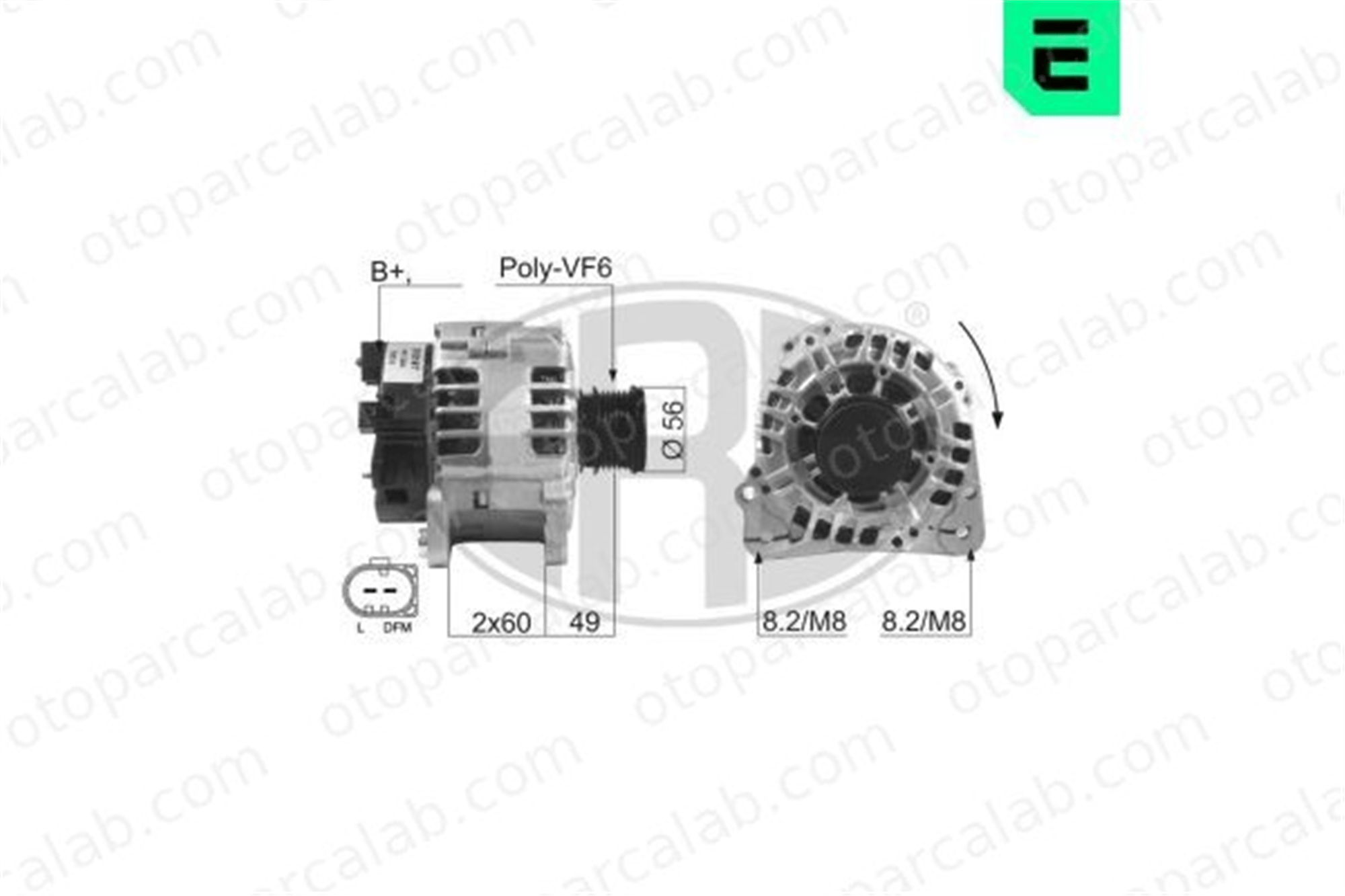 ERA 210167A Alternatör VW POLO SEAT CORDOBA 45903023 045 903 023