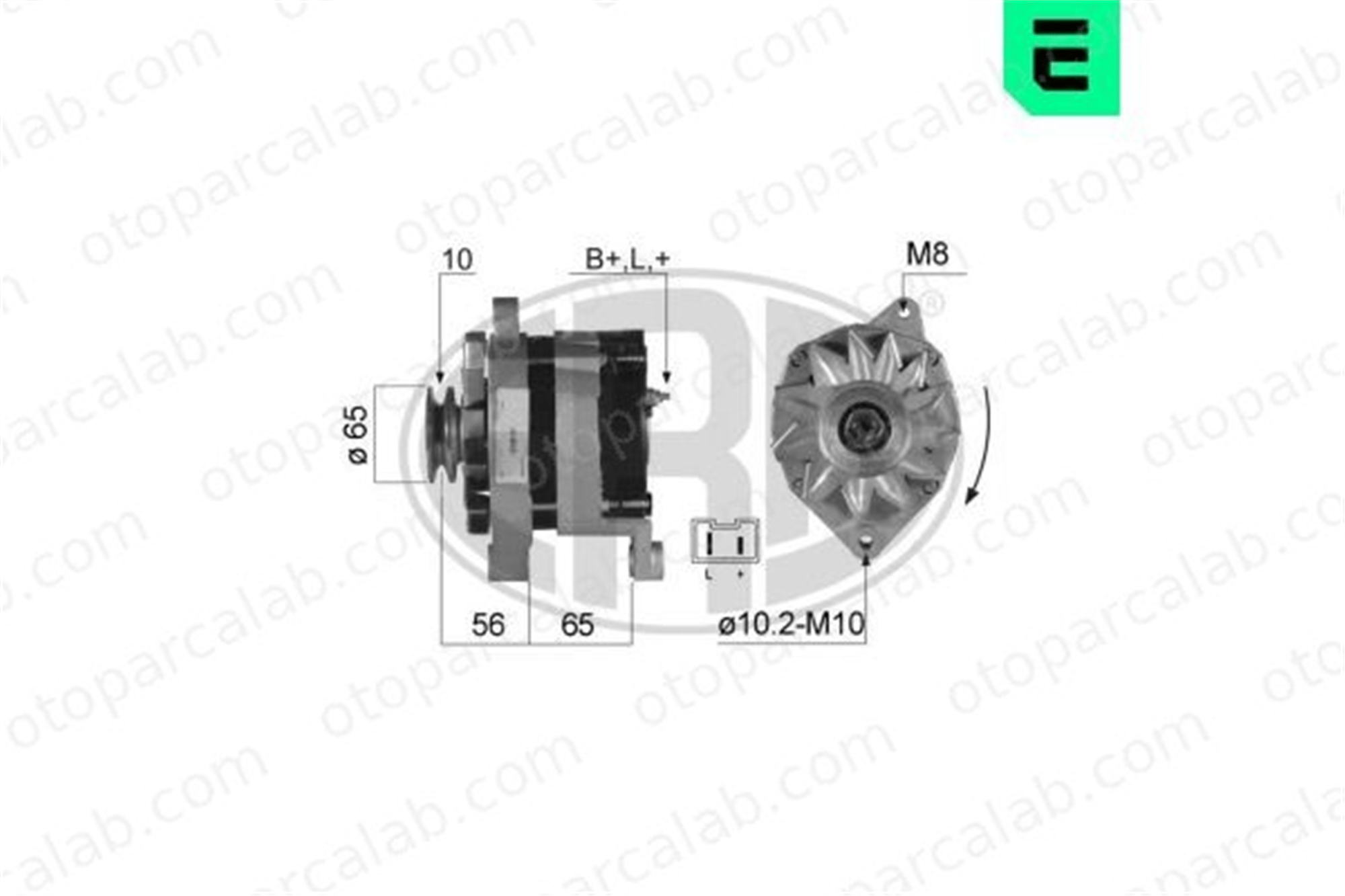 ERA 210226A Alternatör RENAULT RAPID Kasa/büyük limuzin CLIO I 7700784891 7700784890