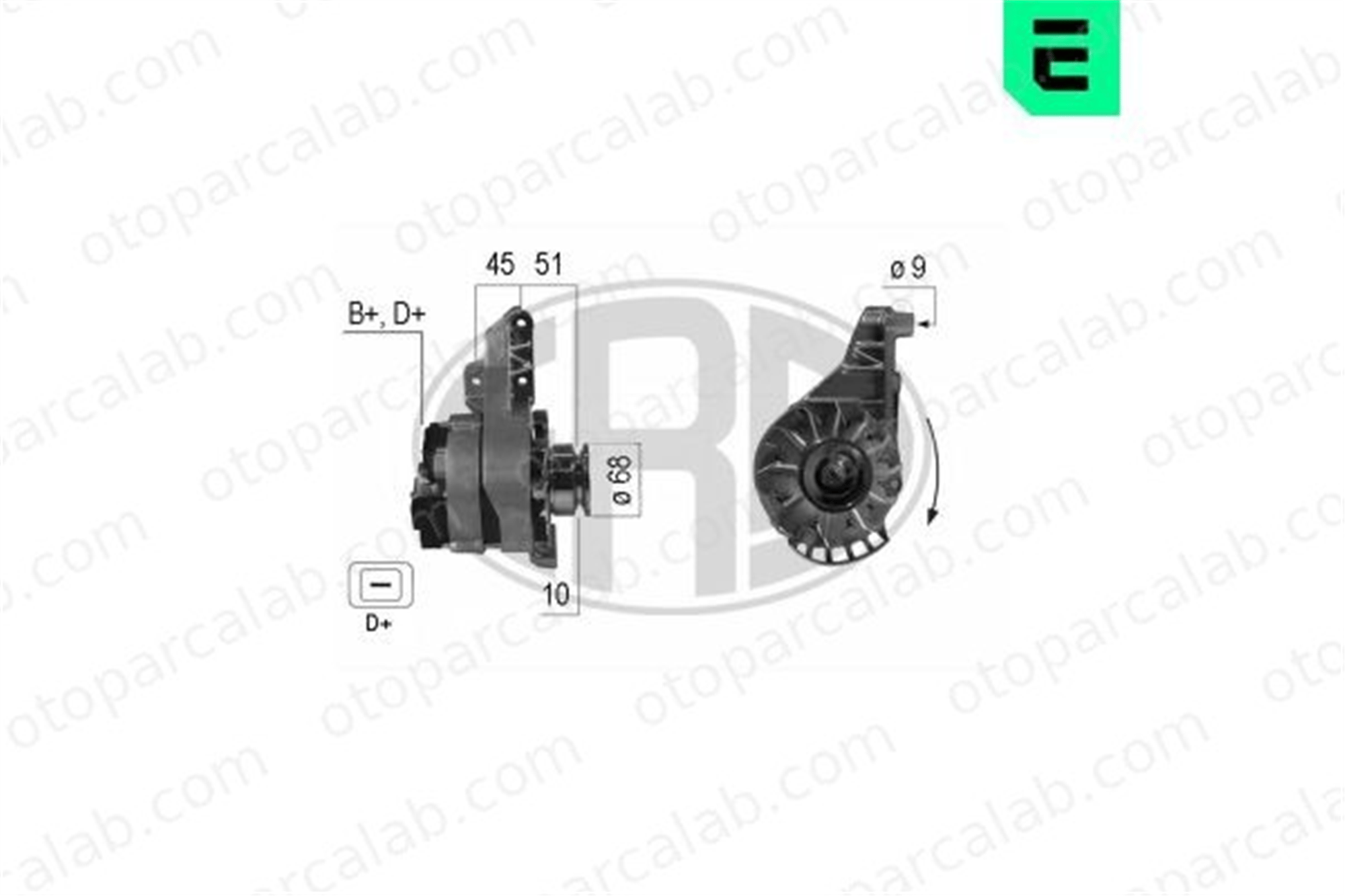 ERA 210232A Alternatör RENAULT TWINGO I TWINGO I Kasa/eğik arka 7700859724 7700820794