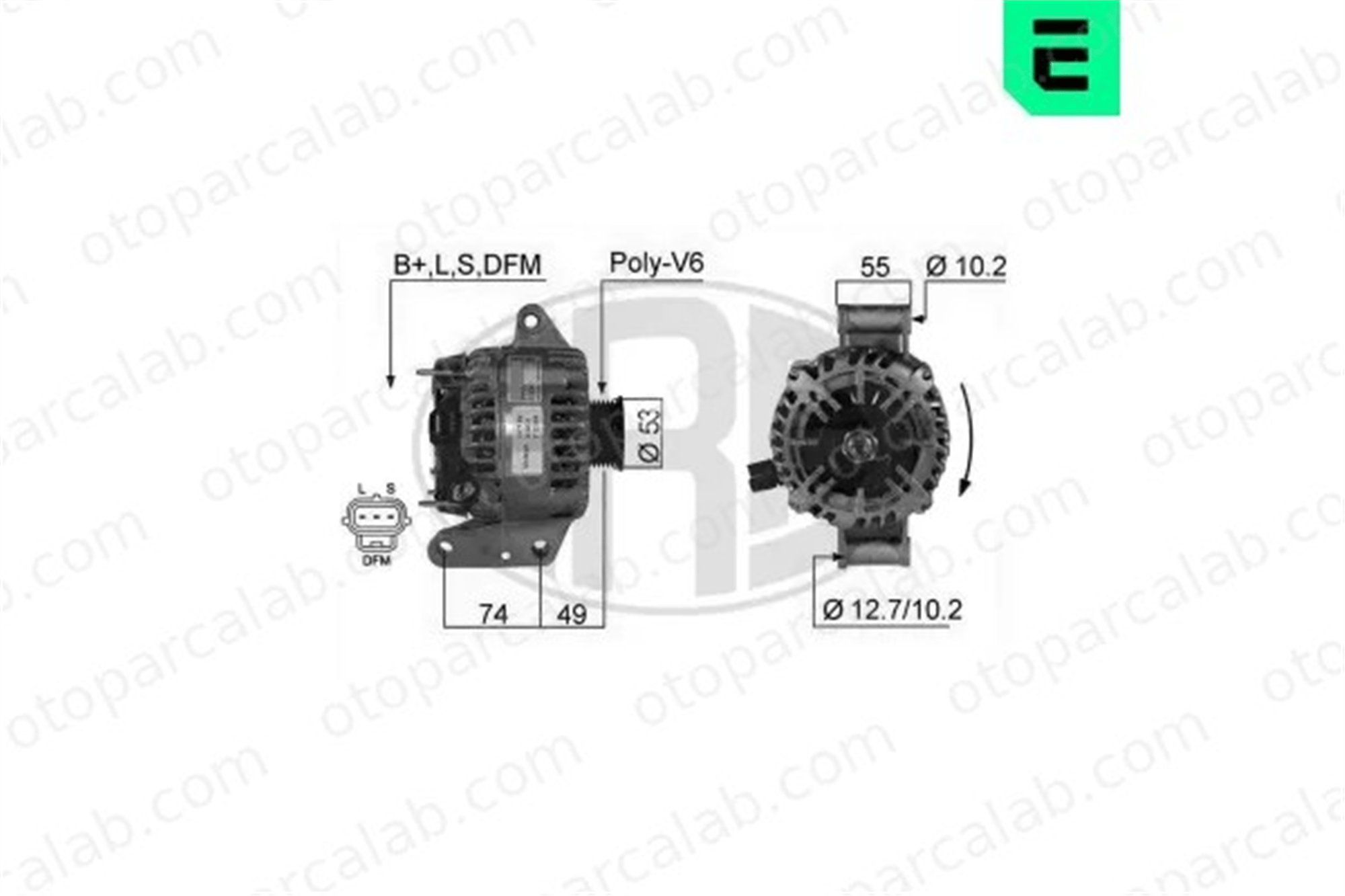 ERA 210241A Alternatör FORD MONDEO III MONDEO III Sedan 1464779 1124015
