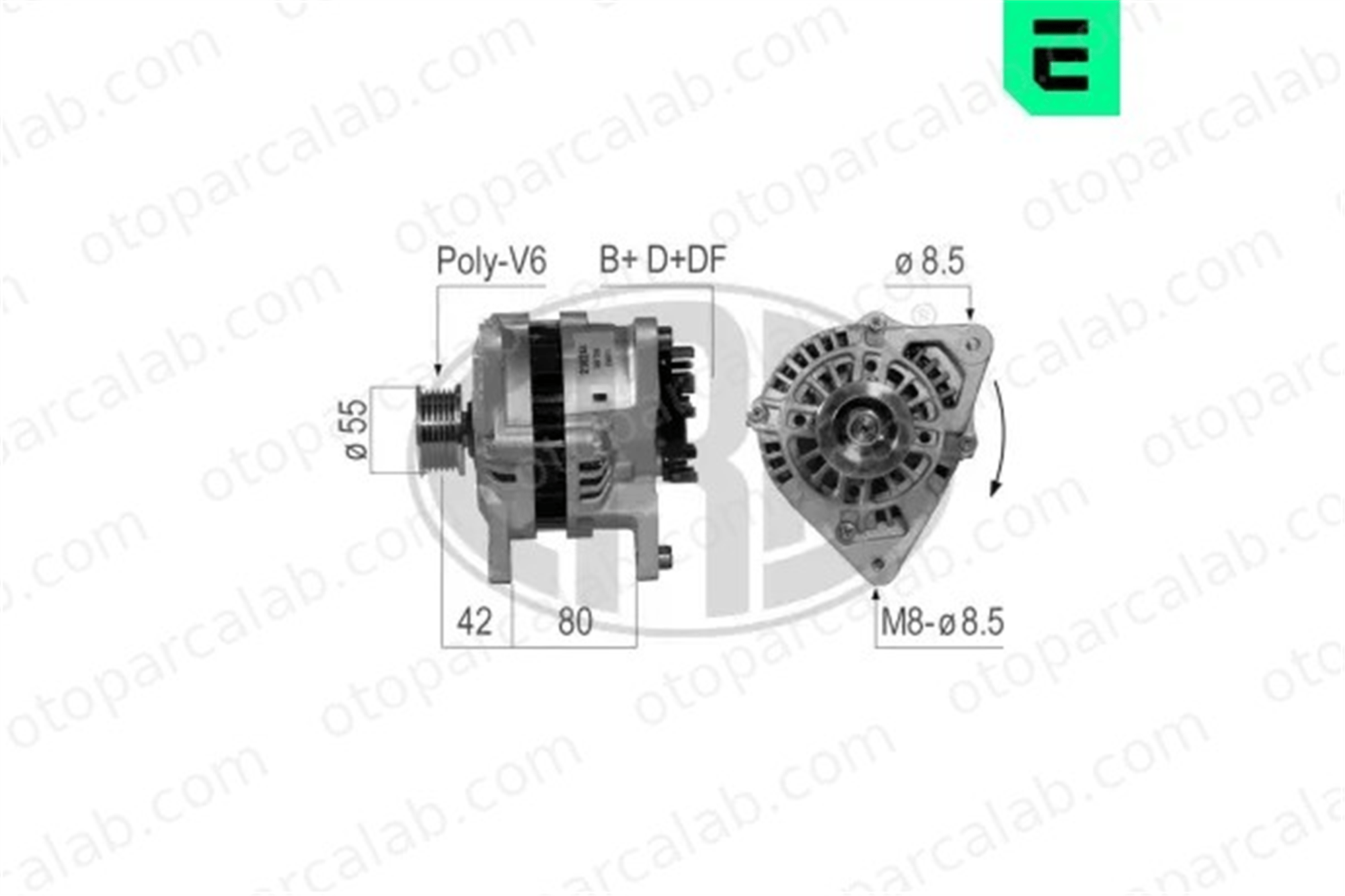 ERA 210244A Alternatör FORD FIESTA IV KA 1025545 1001868