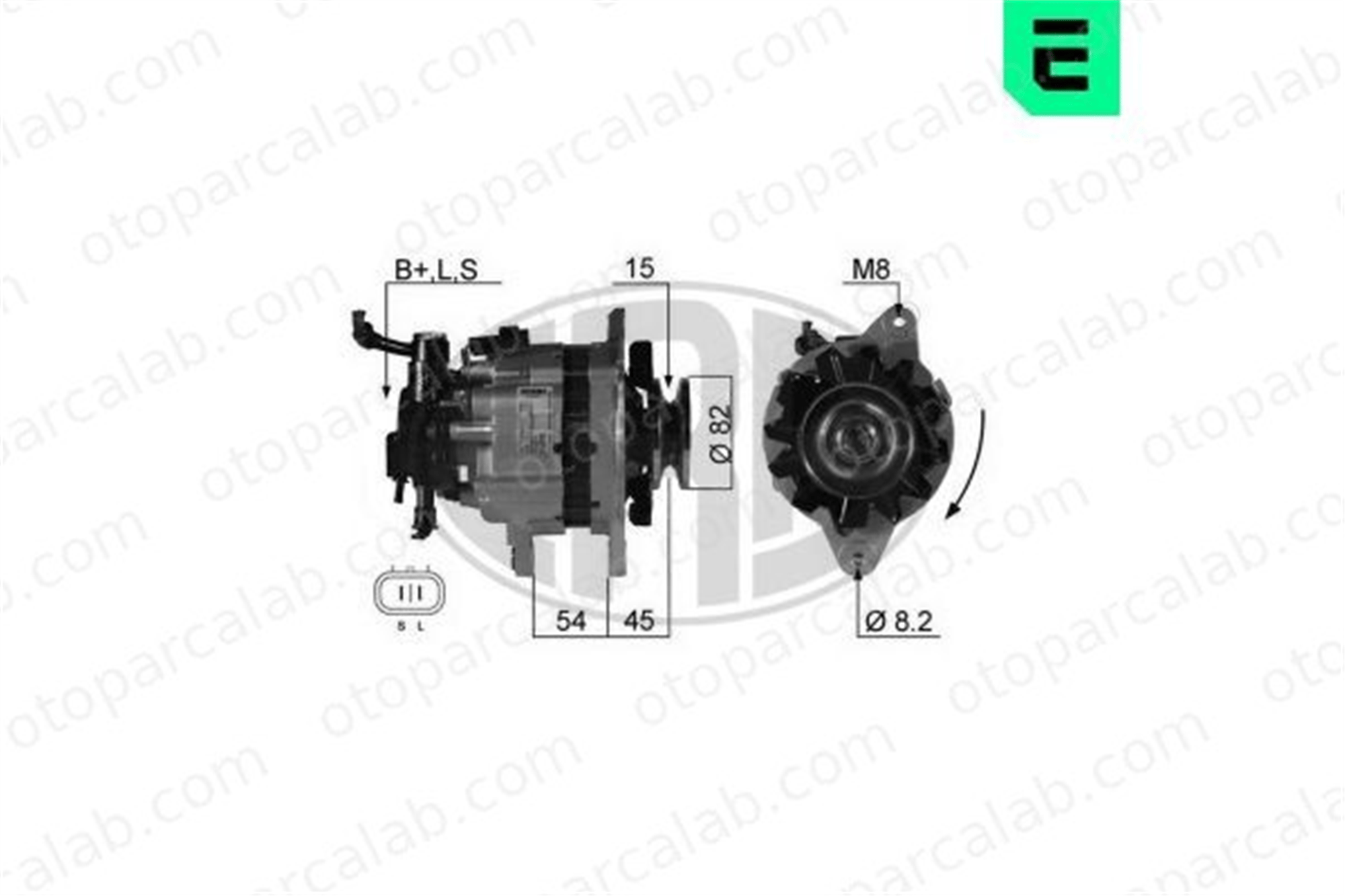 ERA 210255A Alternatör HYUNDAI H100 Minibüs/Otobüs H100 Panelvan/Van 3730042203 3730042114
