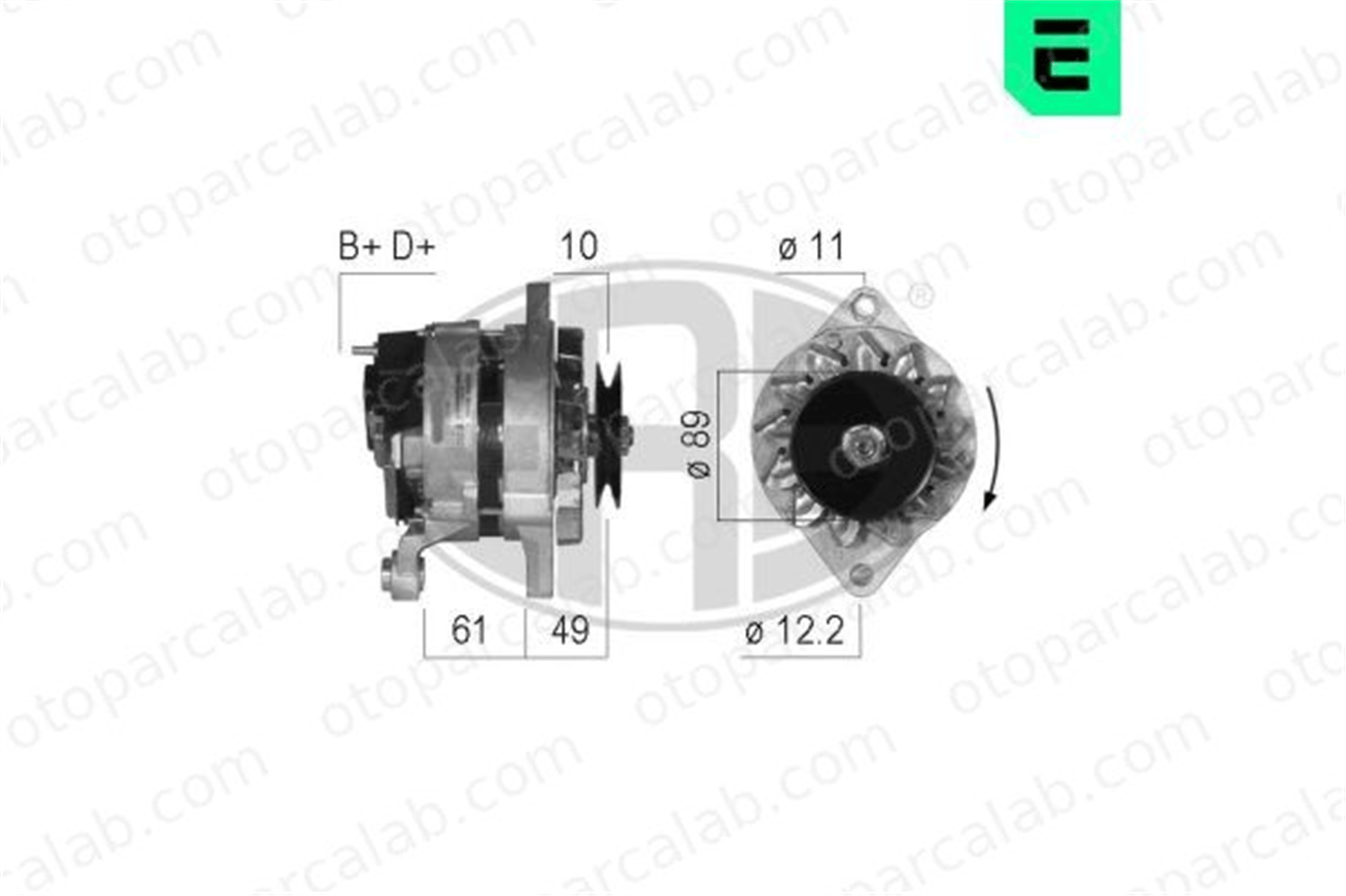 ERA 210313A Alternatör FIAT DUCATO Panorama DUCATO Panelvan/Van 116760506100 116760506000