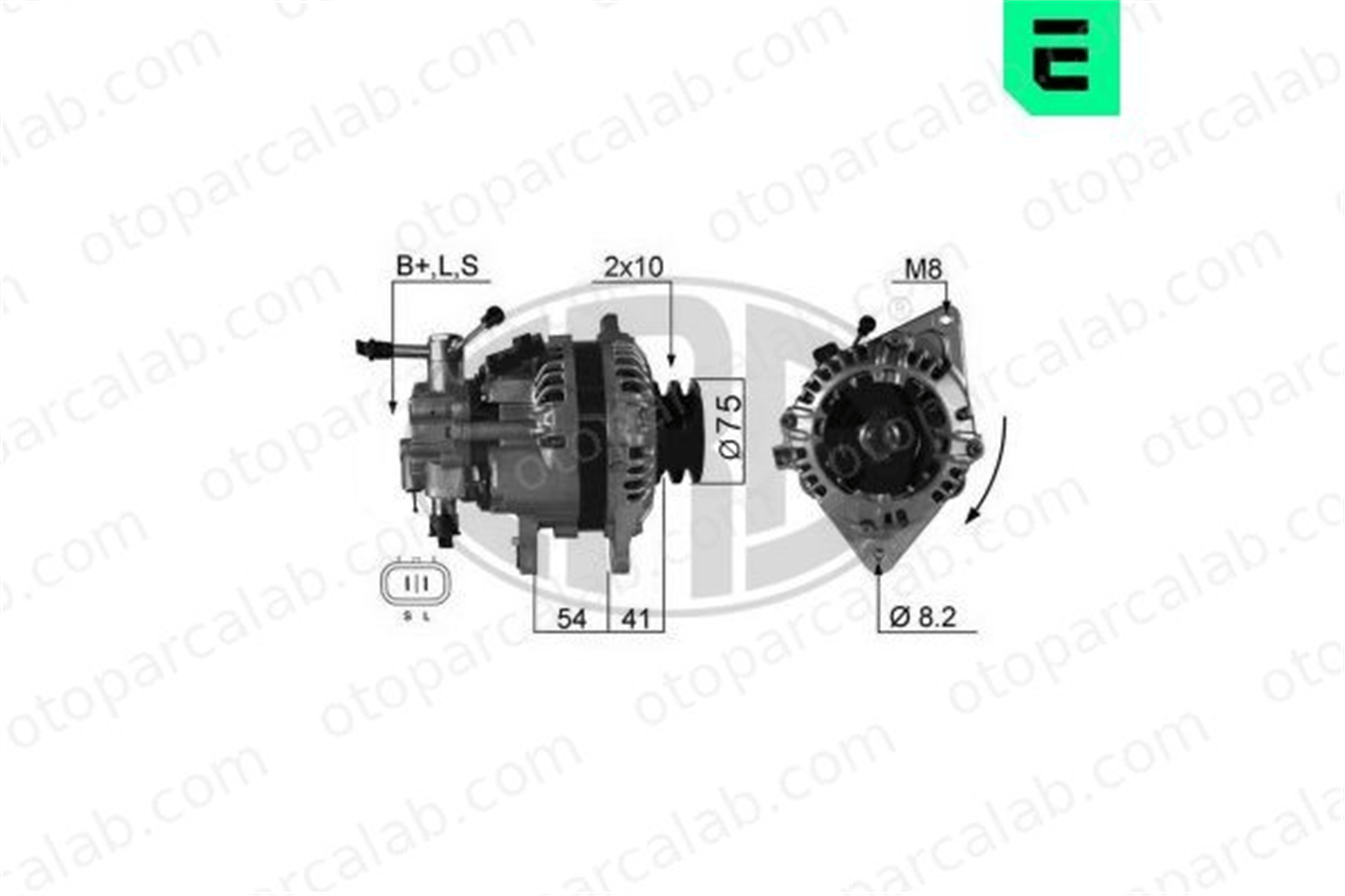 ERA 210331 Alternatör HYUNDAI GALLOPER II H100 Panelvan/Van 3730042542 3730047500