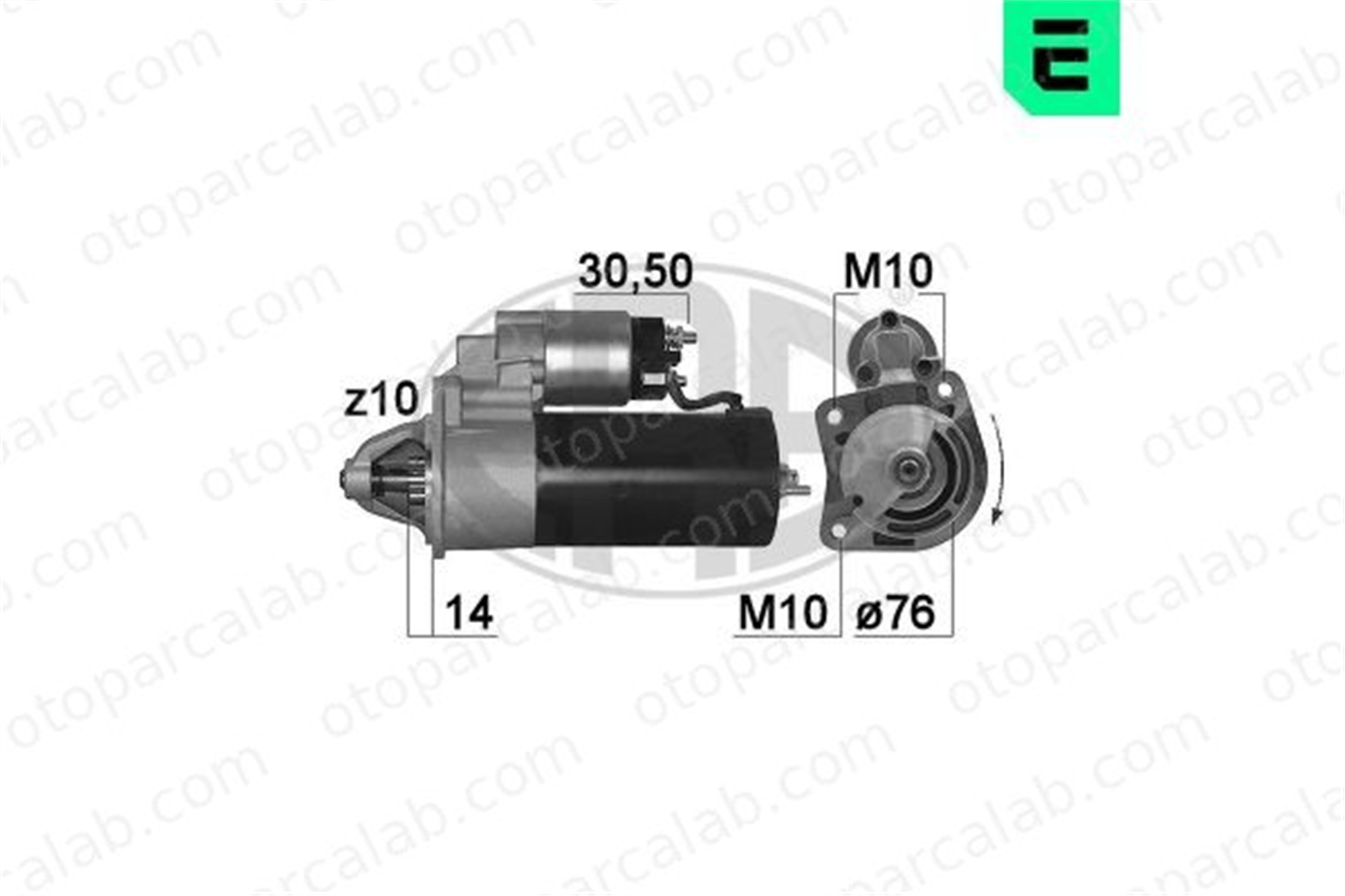 ERA 220167A Marş Dinamosu FORD ESCORT VI ESCORT VI Kombi van 1027300 1008835