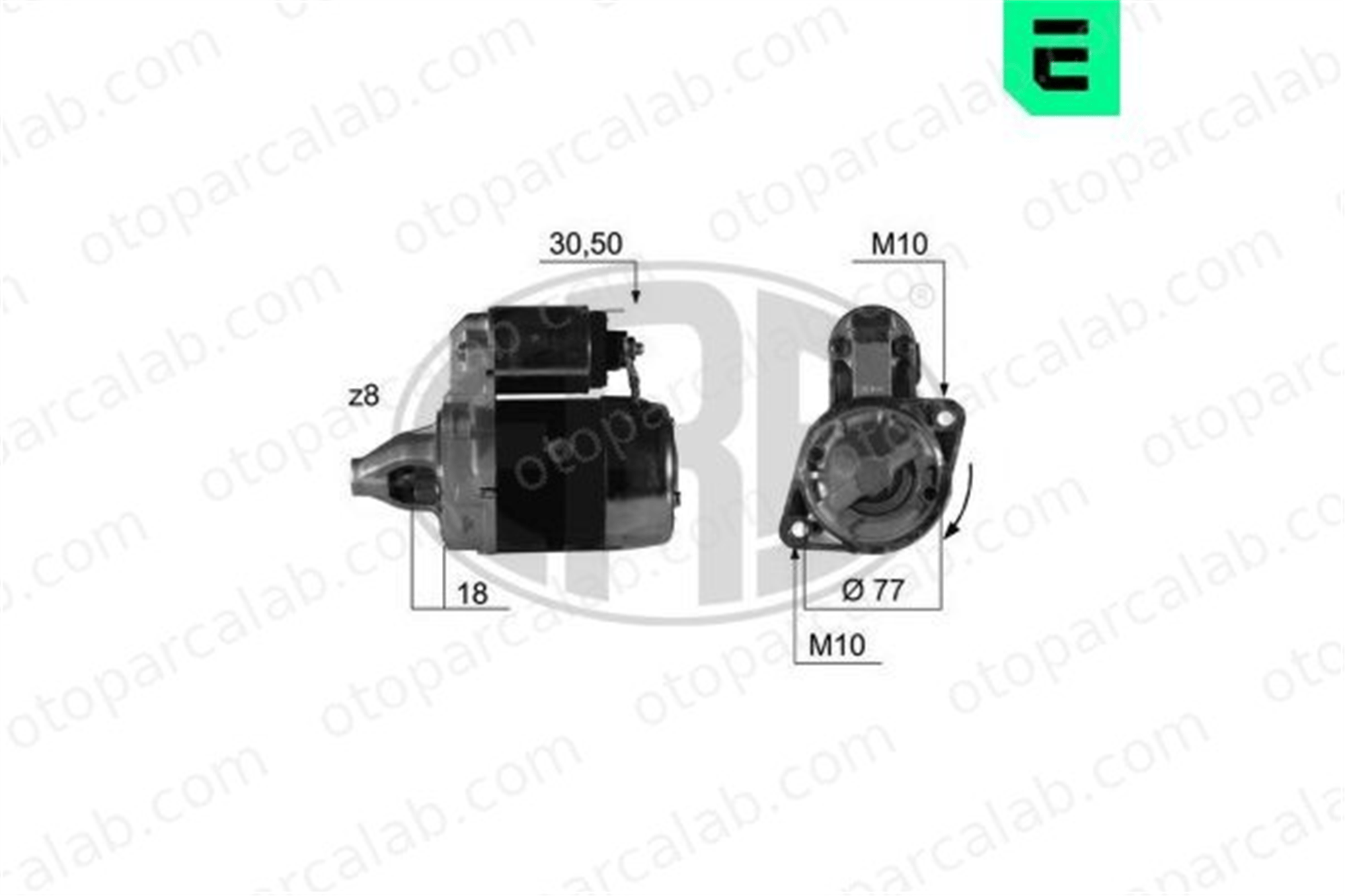 ERA 220382 Marş Dinamosu MITSUBISHI SPACE WAGON L 300 III Minibüs/Otobüs M2T41081 3610021730