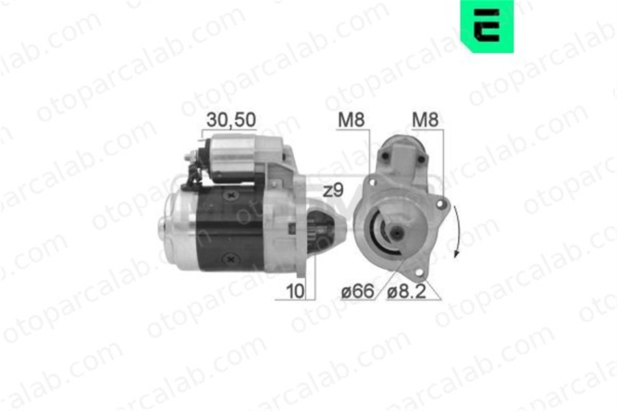 ERA 220943A Marş Dinamosu RENAULT 5 12 7701351394 7700714640