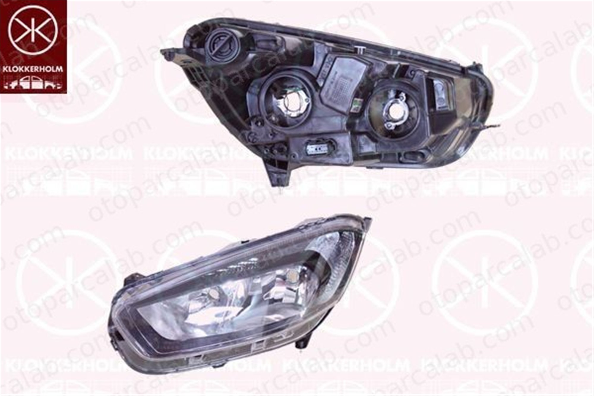 EUROCRAFT EU F11155-074 Far Lambası Sağ FORD TOURNEO COURIER B460 MPV TRANSIT COURIER B460 Kasa/büyük limuzin JT7613W029CD 2243618
