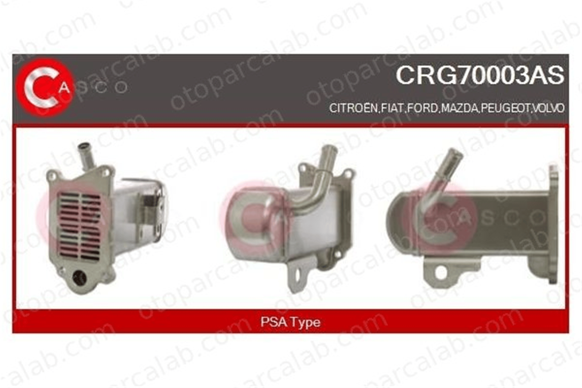 EUROCRAFT EU F26272-027 Egr Soğutucu CITROËN JUMPY JUMPY Panelvan/Van 9M5Q9D475CA 1618KL