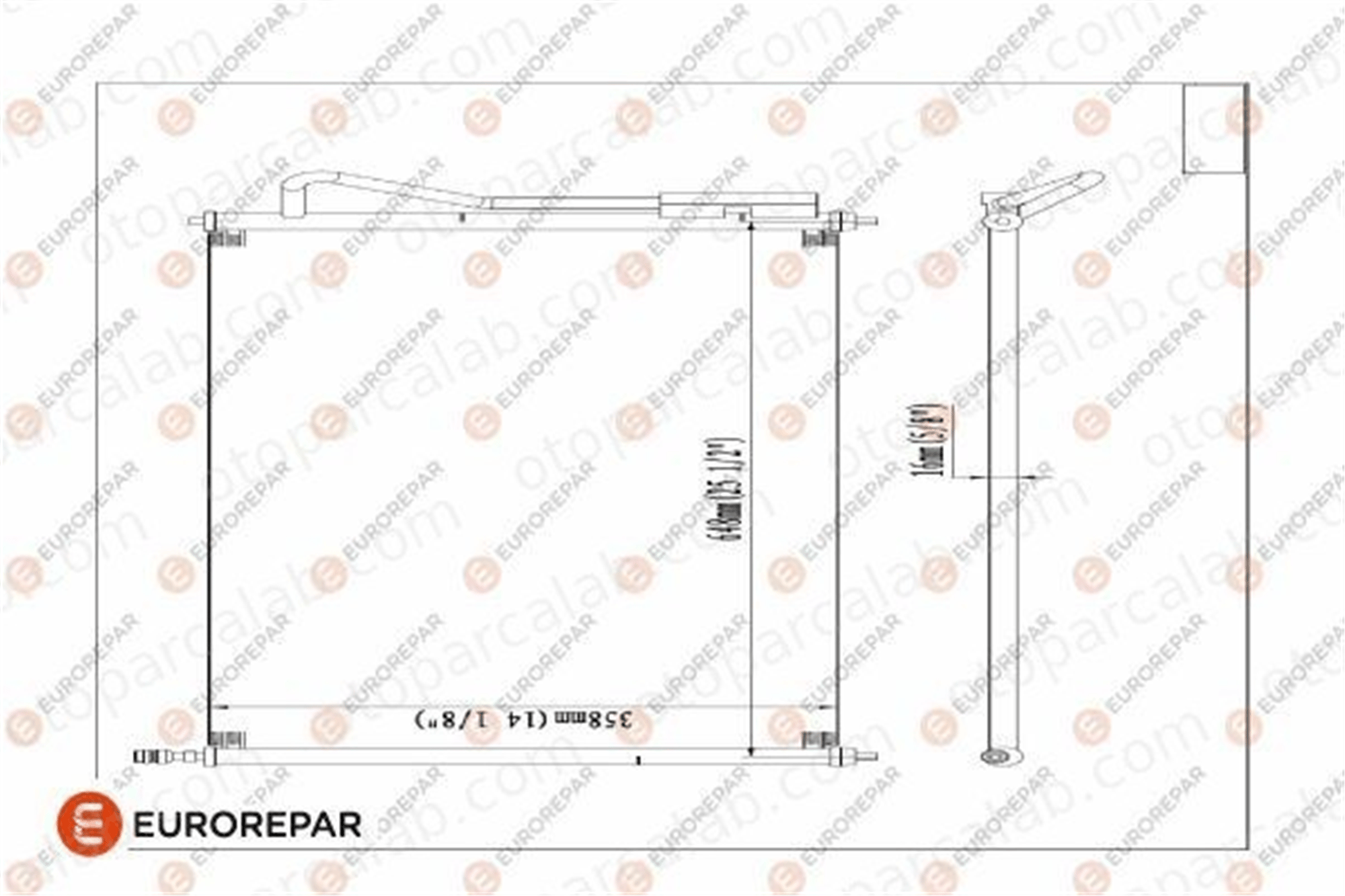 EUROREPAR 1609635280 Klima Radyatörü FORD FOCUS I FOCUS I Turnier 1609635280 1062380