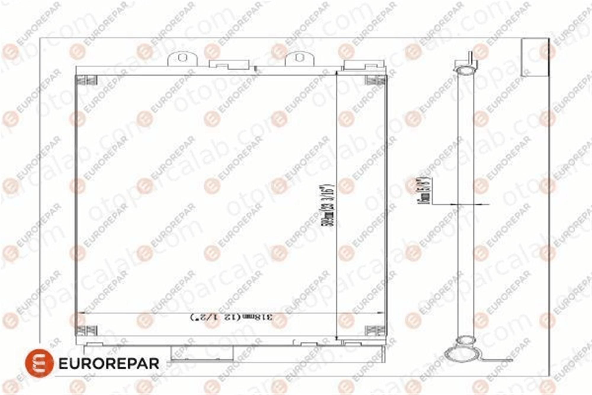 EUROREPAR 1609636680 Klima Radyatörü FIAT PUNTO PUNTO Kasa/eğik arka 1609636680 51712975