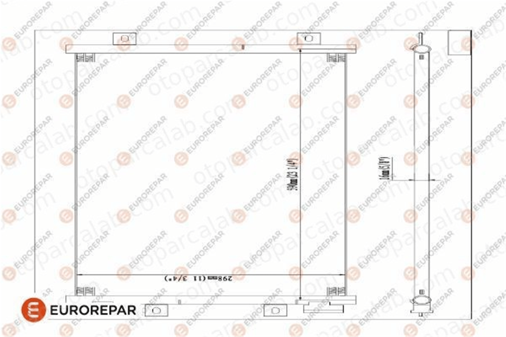 EUROREPAR 1609636780 Klima Radyatörü FIAT PUNTO PUNTO Kasa/eğik arka 1609636780 46524503