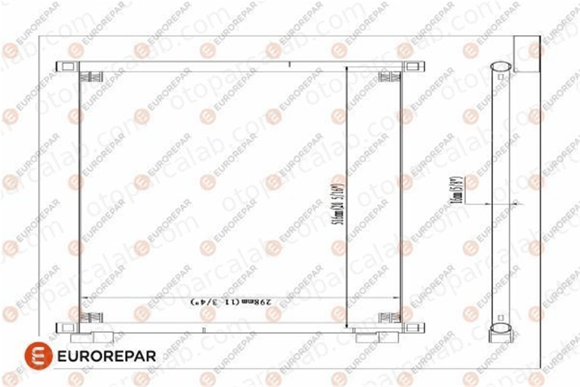 EUROREPAR 1609636880 Klima Radyatörü FIAT PUNTO PUNTO Kasa/eğik arka 1609636880 46524500
