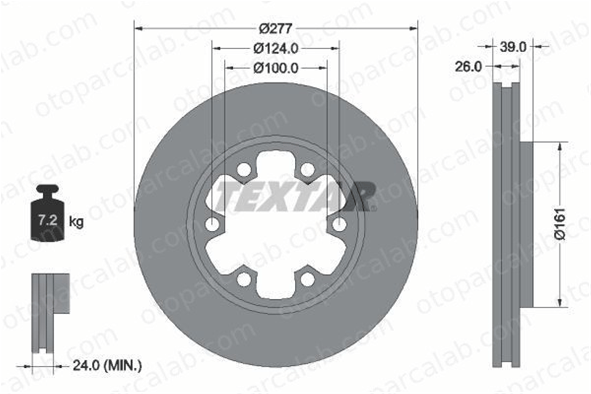 EUROREPAR 1618884480 Fren Disk Ayna Ön Sağ ve Sol NISSAN PICK UP FORD MAVERICK 1618884480 1954433
