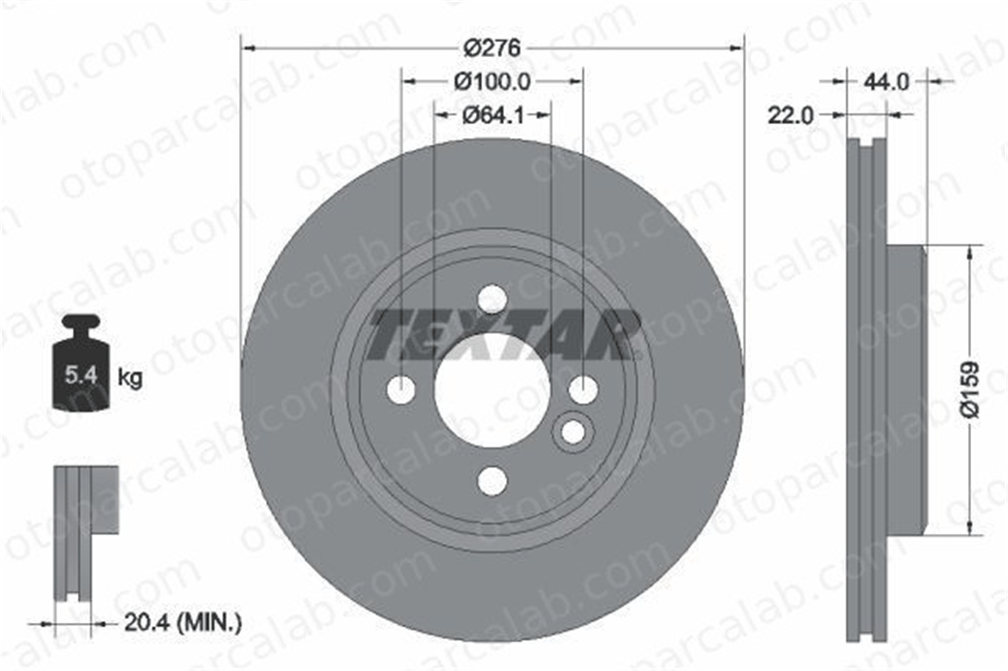 EUROREPAR 1618884780 Fren Disk Ayna Ön Sağ ve Sol MINI MINI MINI Cabrio 1618884780 34116774984