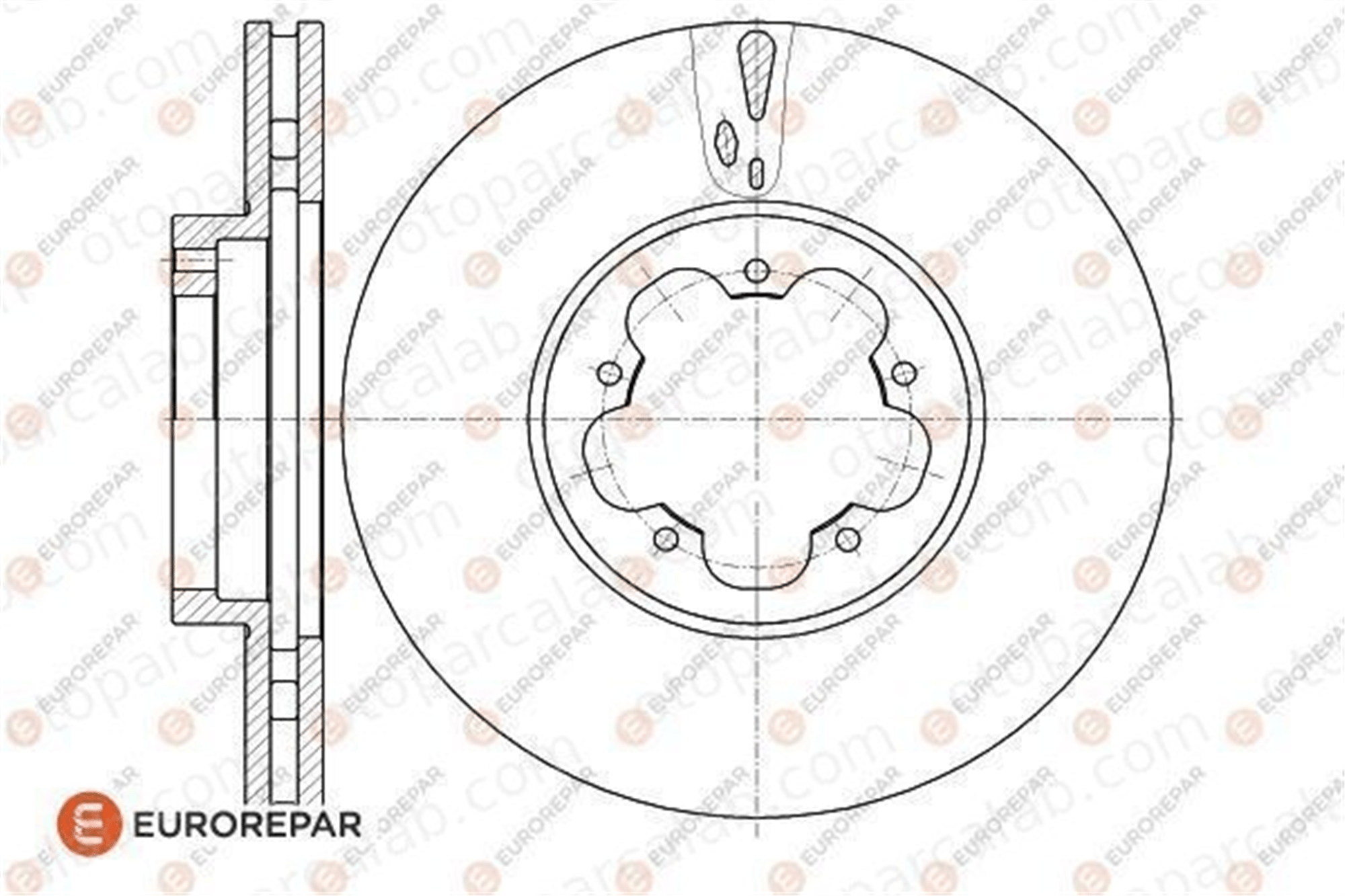 EUROREPAR 1618889280 Fren Disk Ayna Ön Sağ ve Sol FORD TRANSIT Panelvan/Van TRANSIT Platform şasi 1618889280 1371393