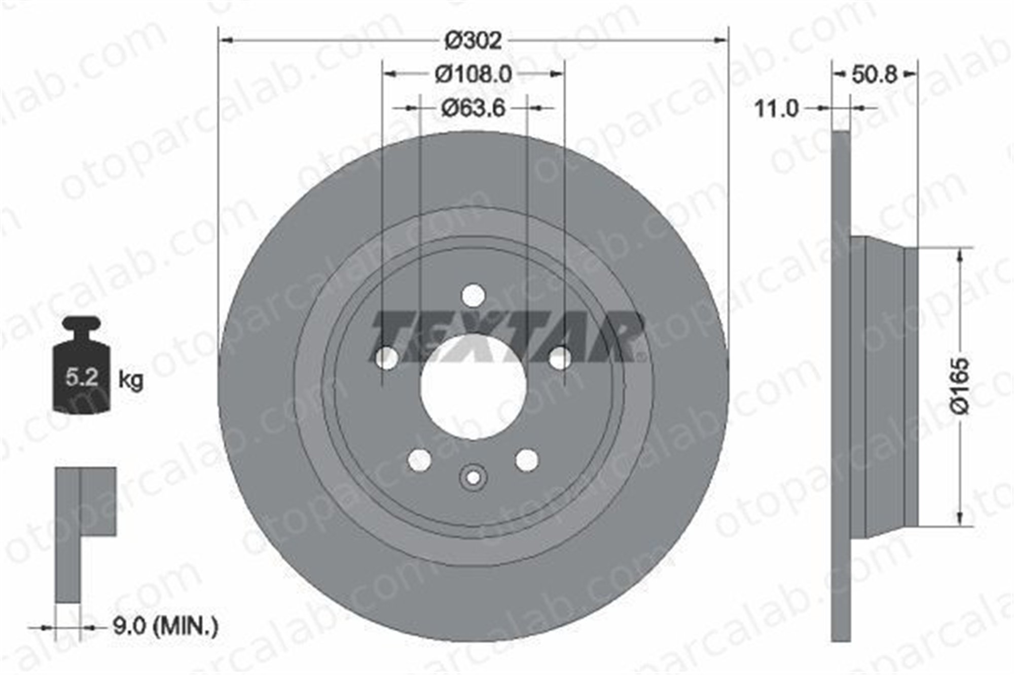 EUROREPAR 1618889480 Fren Disk Ayna Arka Sağ ve Sol FORD MONDEO IV MONDEO IV Turnier 1618889480 1379931