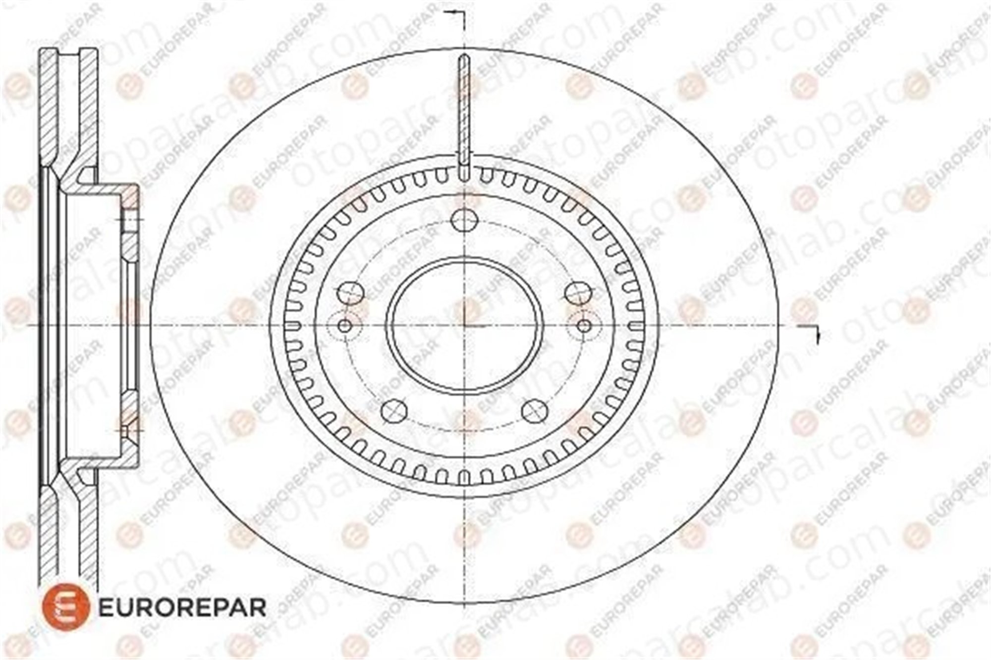 EUROREPAR 1618889980 Fren Disk Ayna Ön Sağ ve Sol HYUNDAI i30 i30 Station wagon 517123K150 517123K160