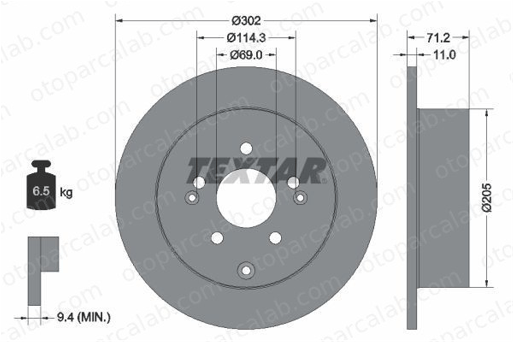EUROREPAR 1622809880 Fren Disk Ayna Arka Sağ ve Sol HYUNDAI SANTA FÉ II SANTA FÉ II Kasa/SUV 1622809880 584112B000