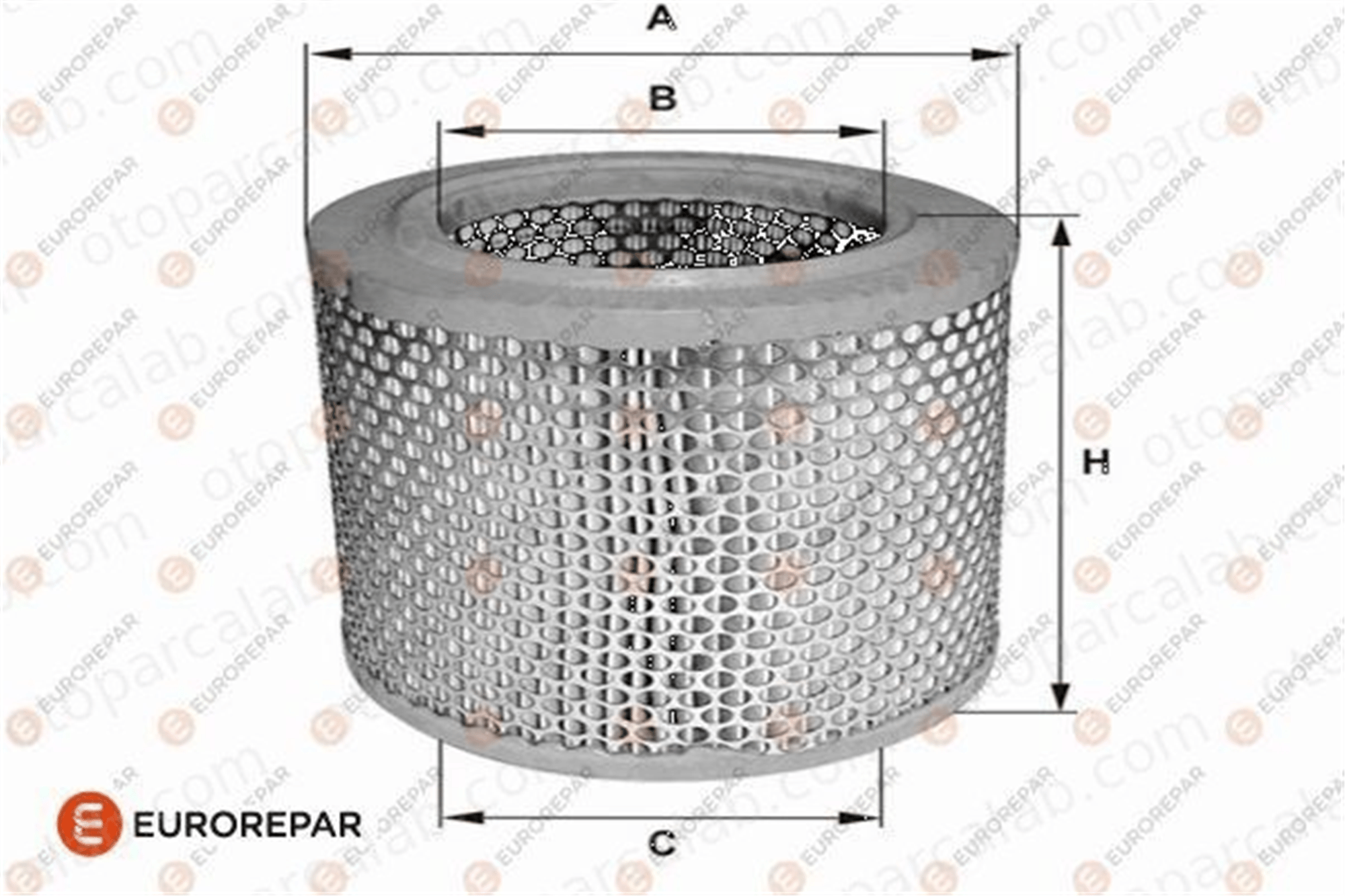 EUROREPAR 1682261480 Hava Filtresi TOYOTA LAND CRUISER LAND CRUISER 80 1682261480 1780160040