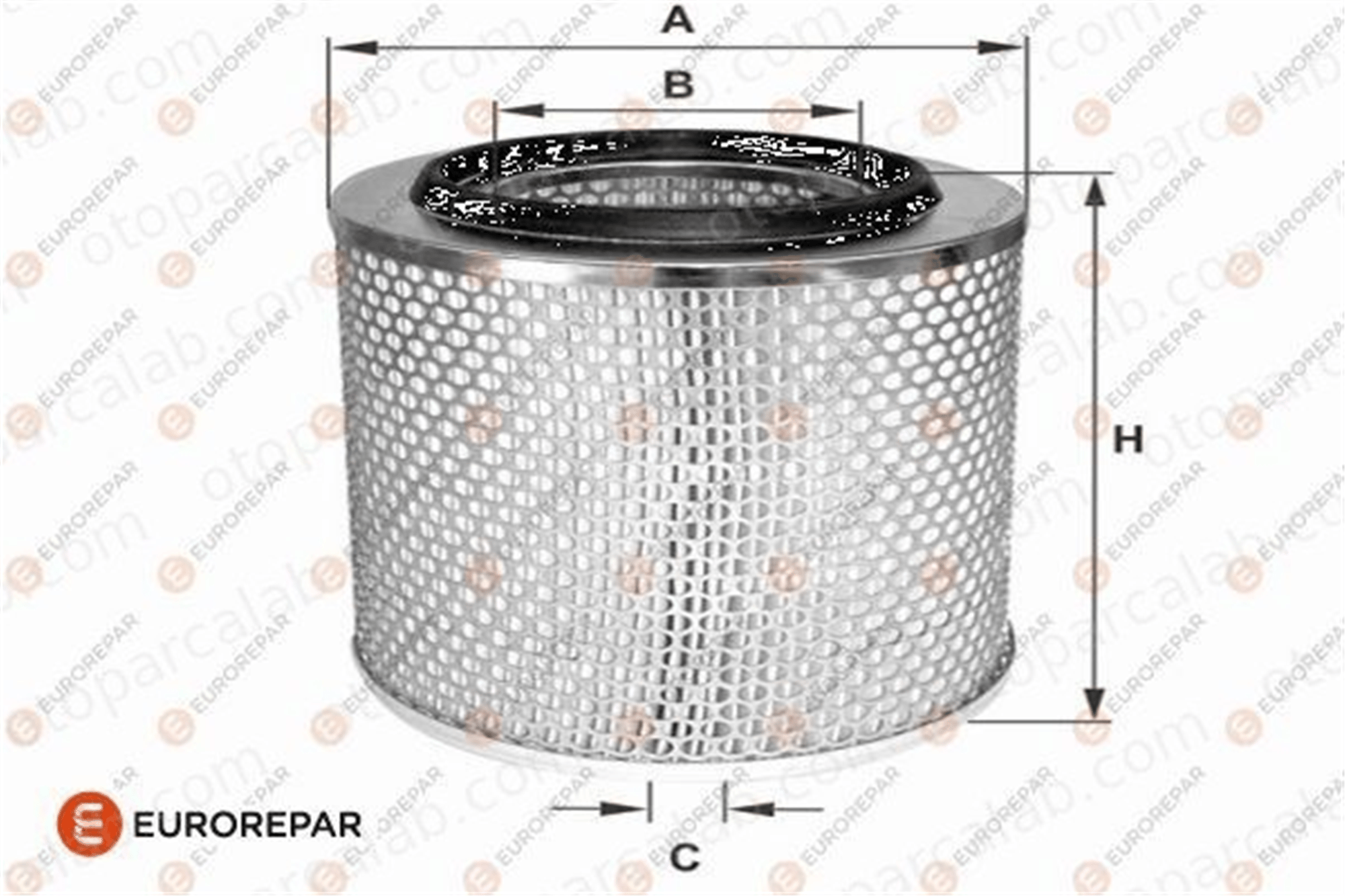 EUROREPAR 1682266280 Hava Filtresi VW TRANSPORTER T4 Panelvan/Van TRANSPORTER T4 Platform şasi 1682266280 5821301