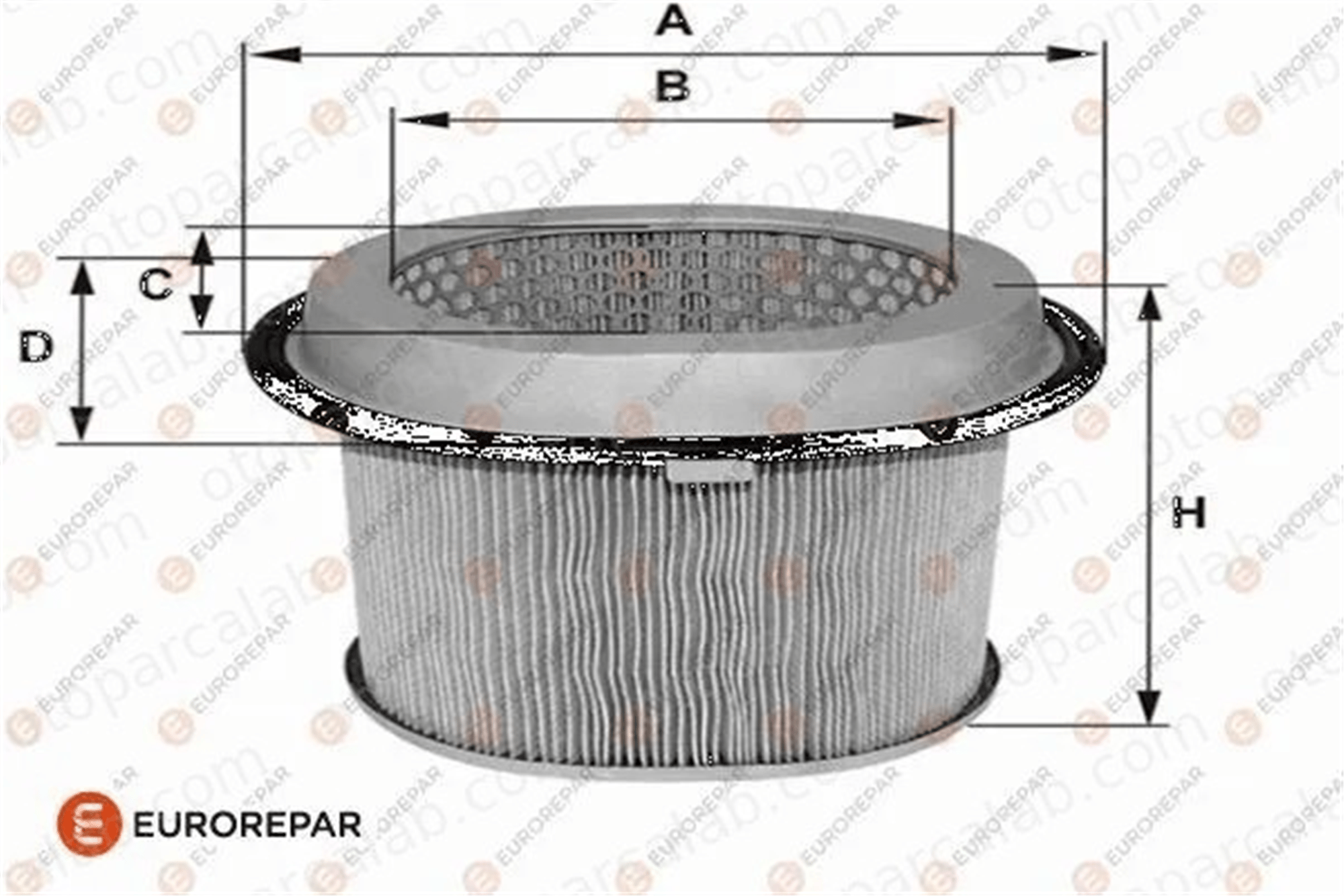 EUROREPAR 1682269780 Hava Filtresi MITSUBISHI GALANT VI GALANT VI Sedan 1682269780 2811332510