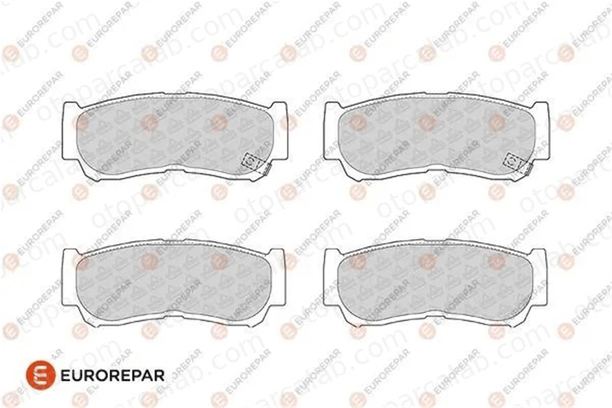 EUROREPAR 1686264480 Fren Disk Balata Arka HYUNDAI SANTA FÉ II H-1 / STAREX Minibüs/Otobüs 1686264480 583022BA00