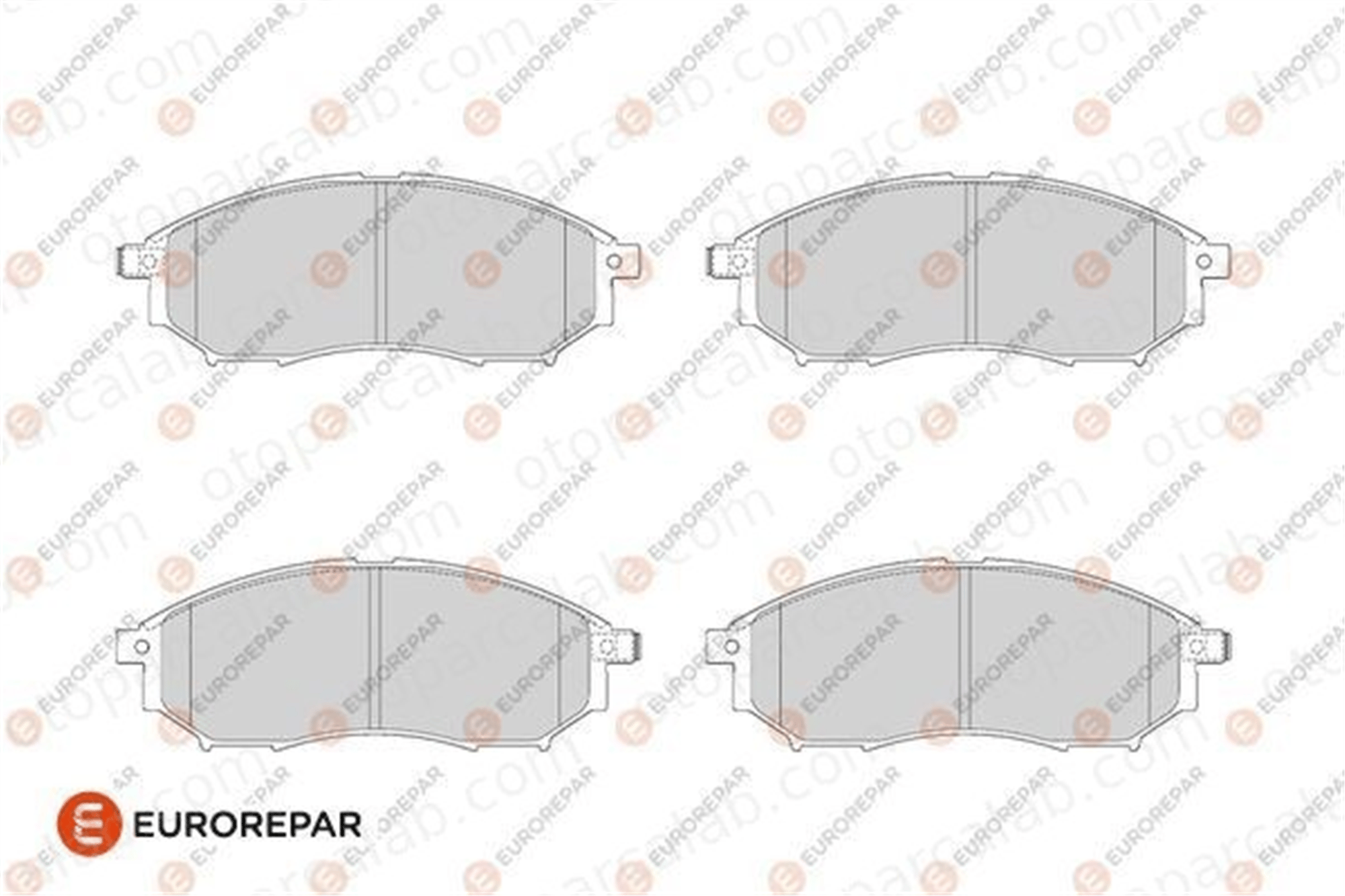 EUROREPAR 1686264580 Fren Disk Balata Ön NISSAN PATHFINDER III NP300 NAVARA 1686264580 41060AR090