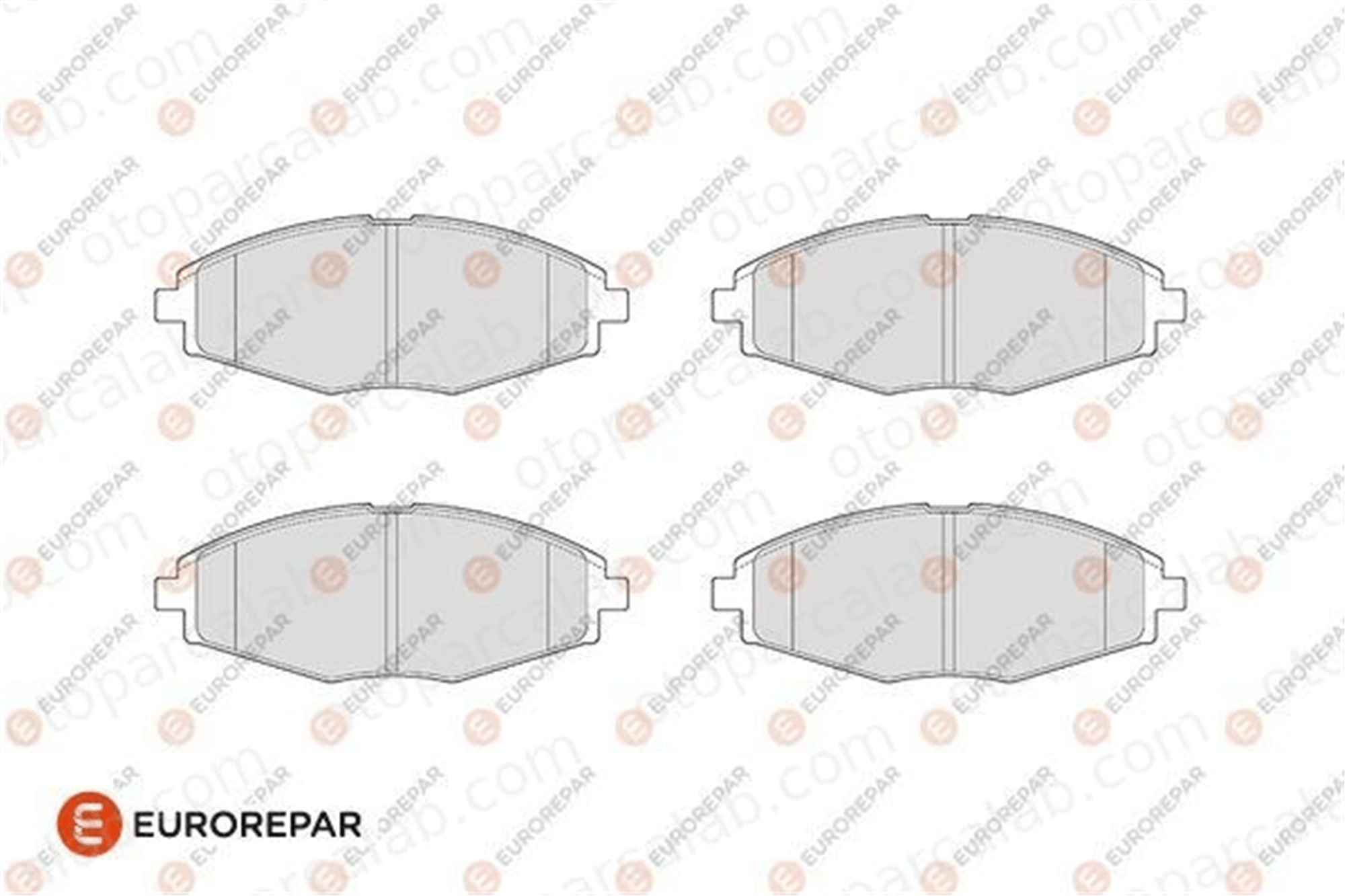 EUROREPAR 1686265180 Fren Disk Balata Ön CHEVROLET MATIZ DAEWOO LANOS 1686265180 1110040240