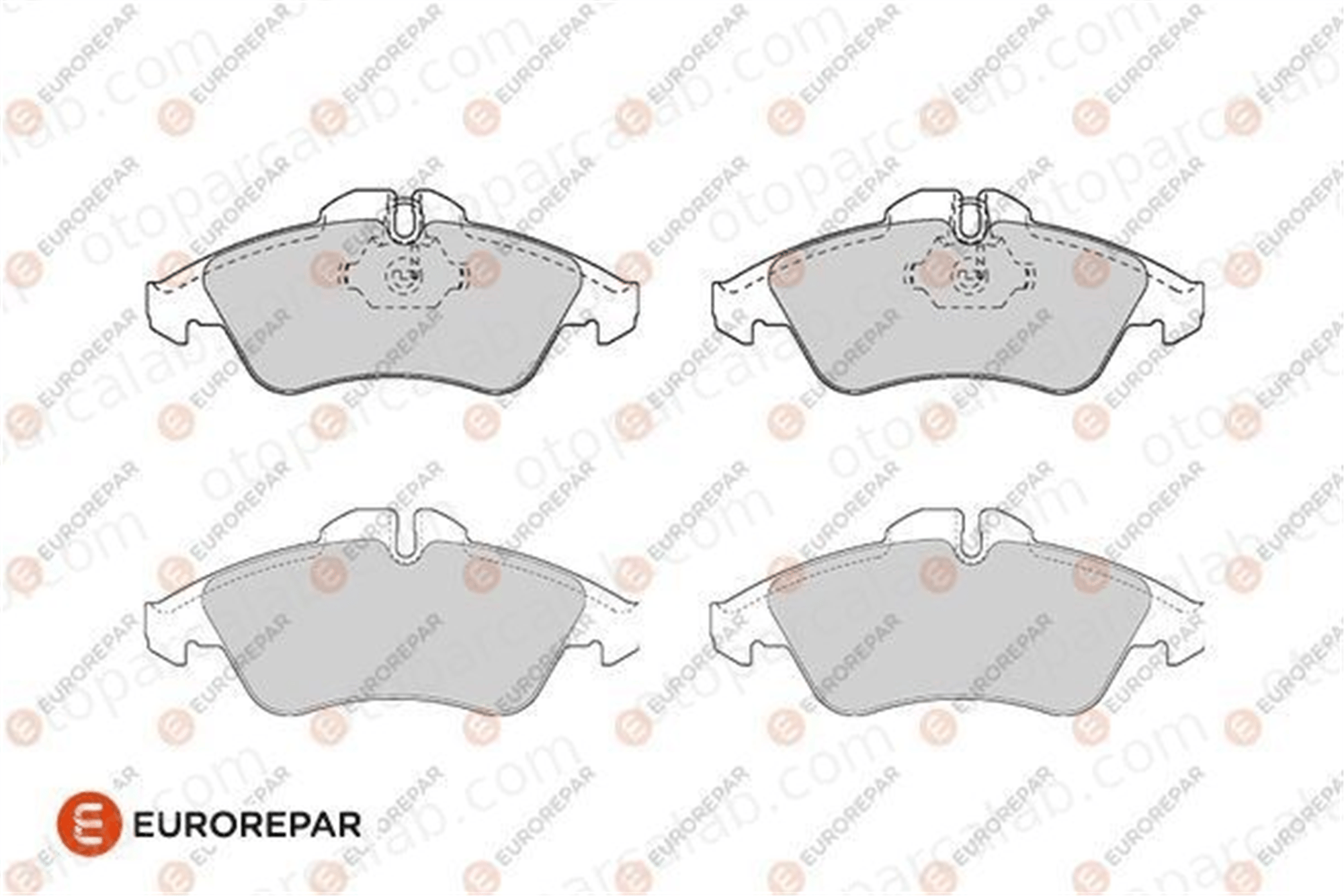 EUROREPAR 1686265680 Fren Disk Balata Ön MERCEDES-BENZ SPRINTER 3-t Panelvan/Van SPRINTER 3-t Minibüs/Otobüs 1686265680 24203920