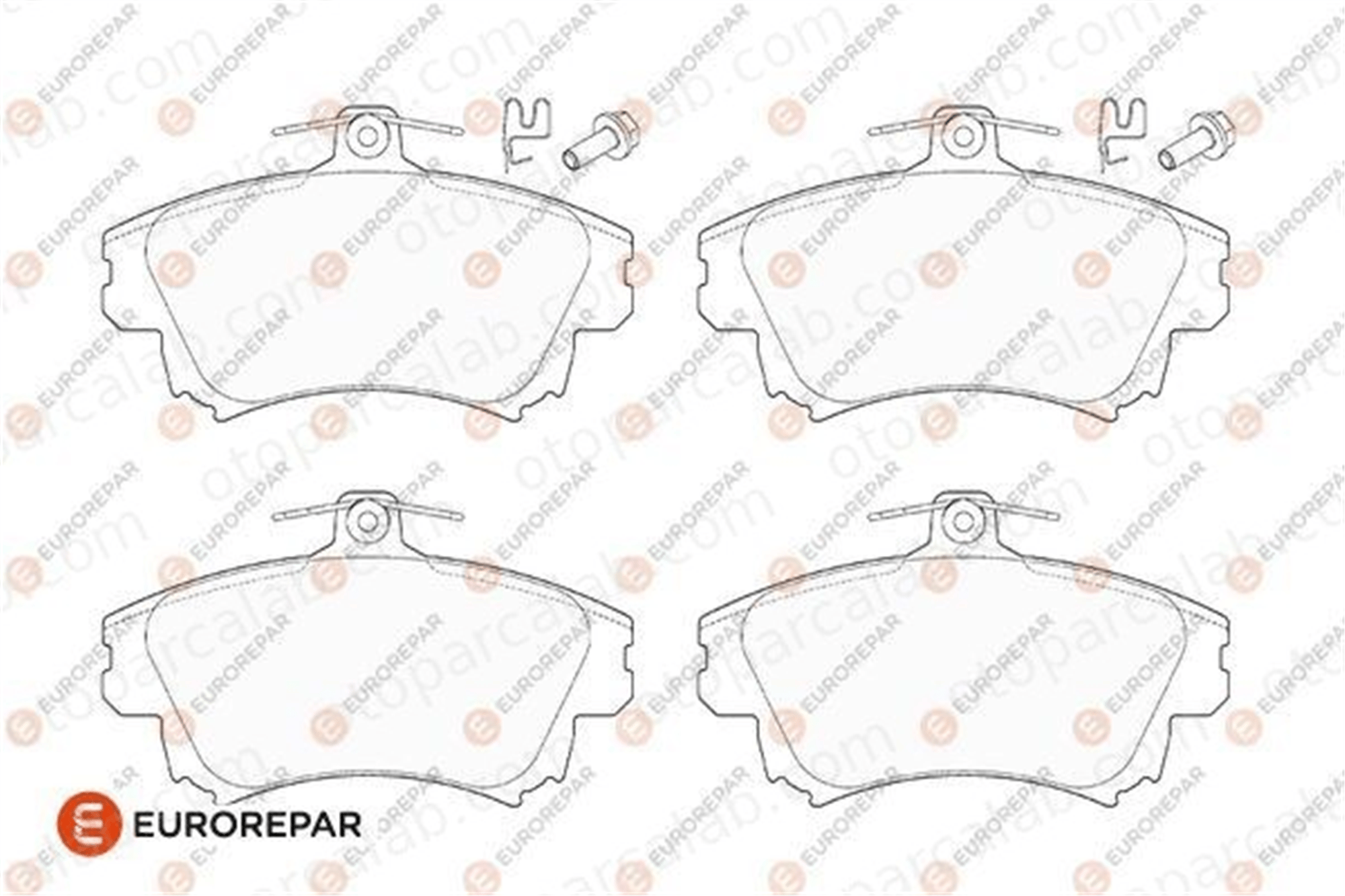 EUROREPAR 1686267280 Fren Disk Balata Ön MITSUBISHI SPACE STAR MPV CARISMA 1686267280 4605A734