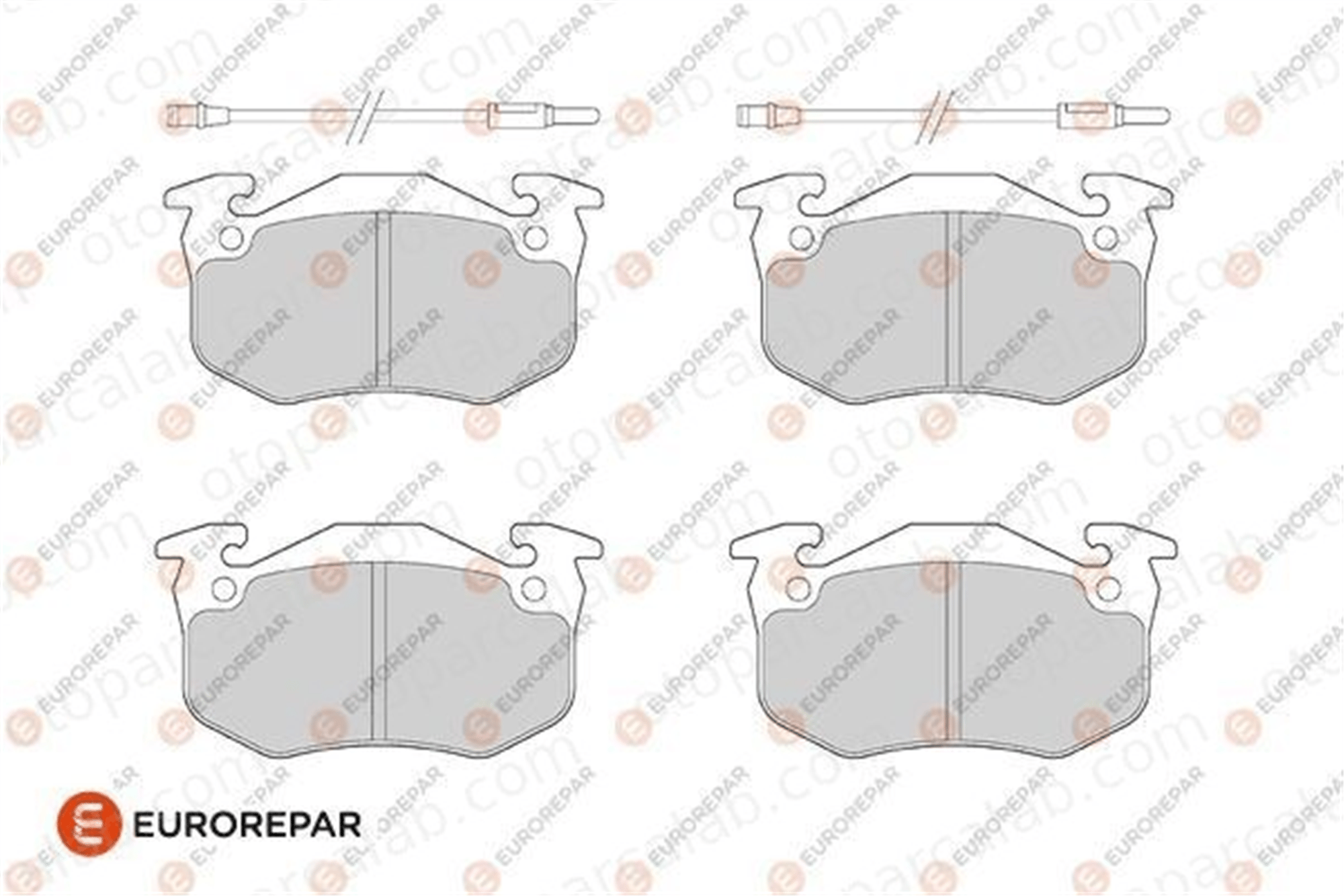EUROREPAR 1686269780 Fren Disk Balata Ön RENAULT RAPID Kasa/büyük limuzin SUPER 5 1686269780 7701202213