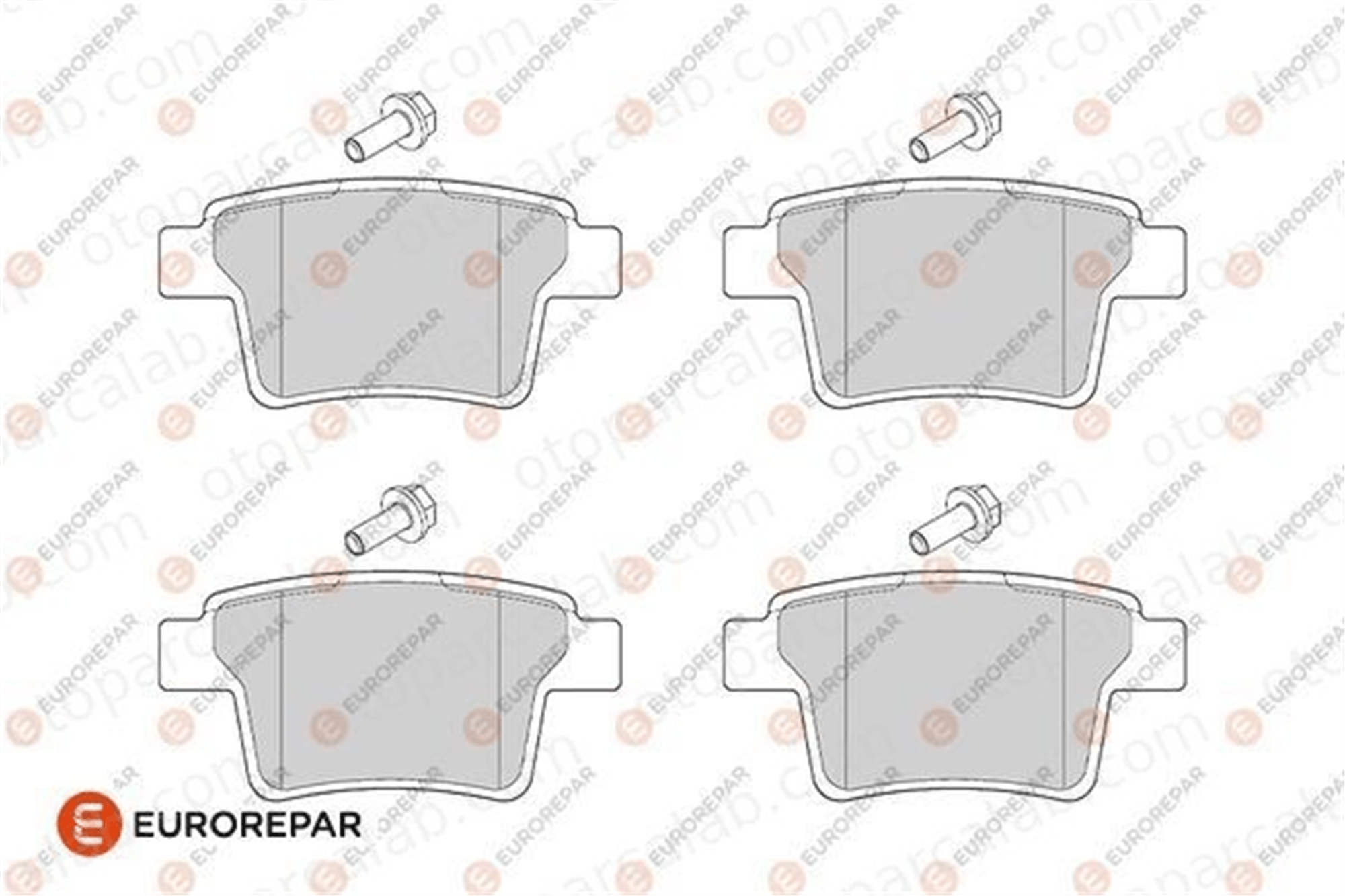EUROREPAR 1686269980 Fren Disk Balata Arka FORD MONDEO III Sedan MONDEO III 1686269980 1356392
