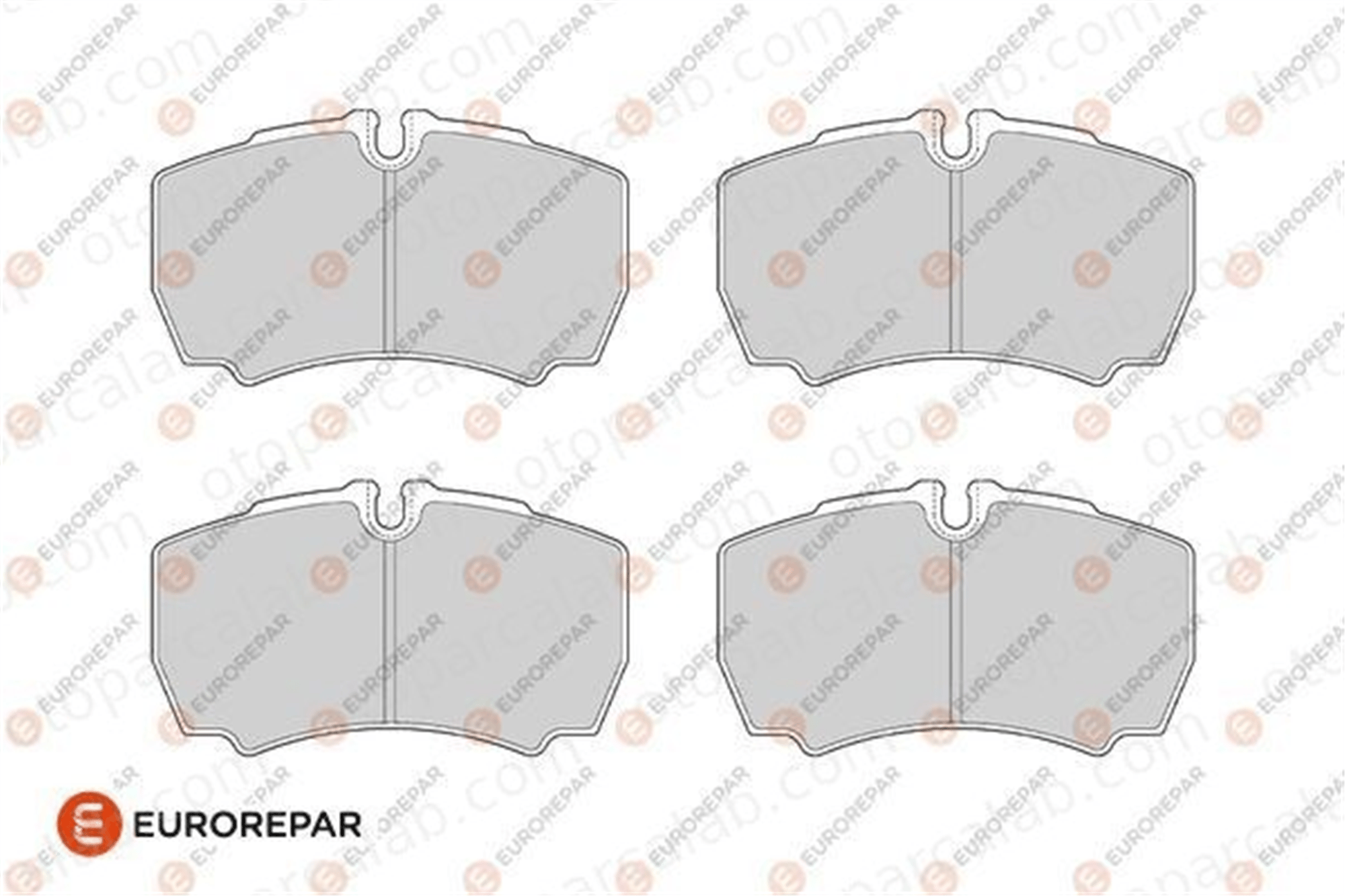 EUROREPAR 1686270080 Fren Disk Balata Arka IVECO DAILY III Panelvan/Van DAILY III Platform şasi 1686270080 2991667