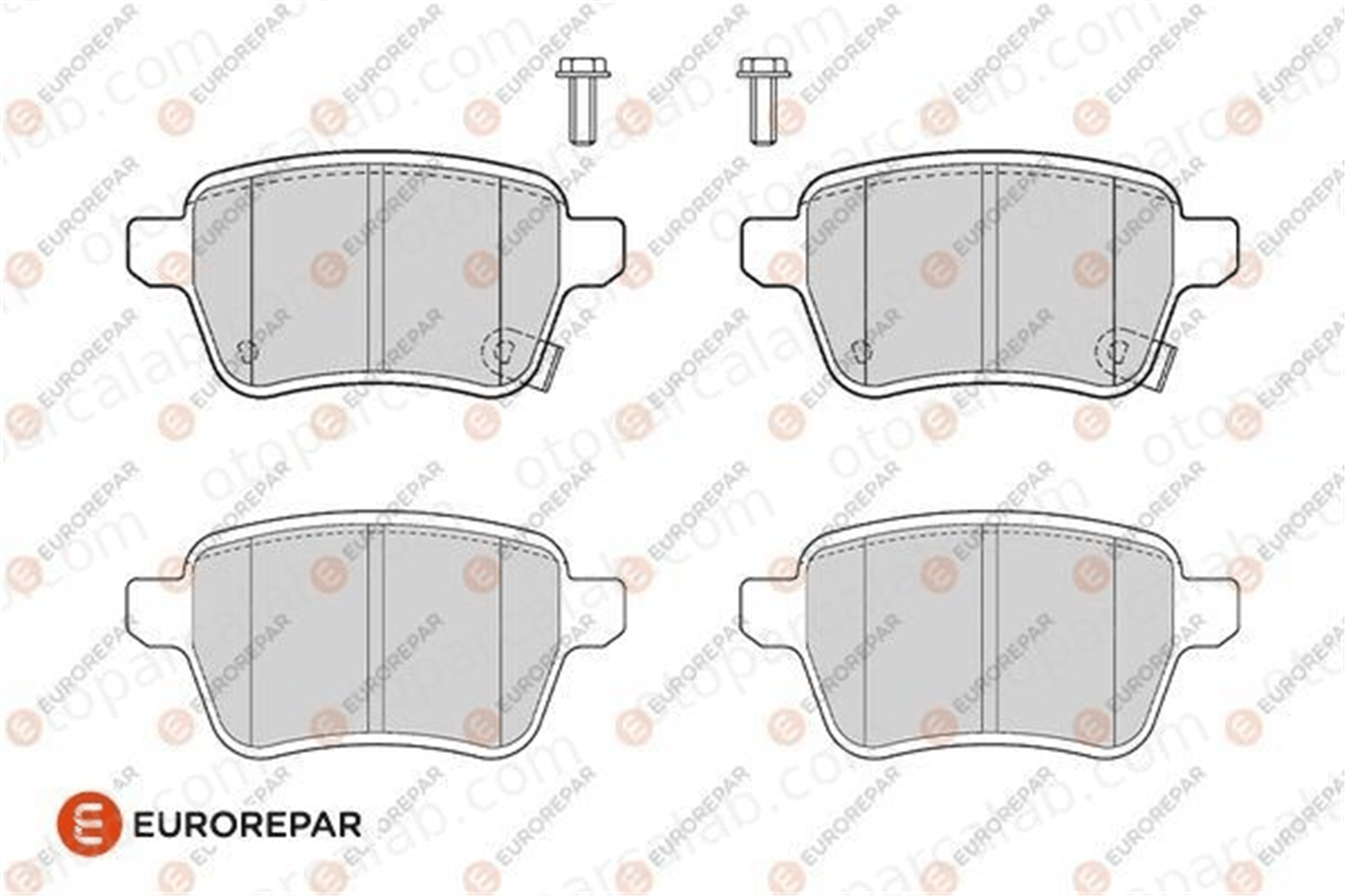 EUROREPAR 1686271180 Fren Disk Balata Arka OPEL CORSA E ADAM 1686271180 1605285