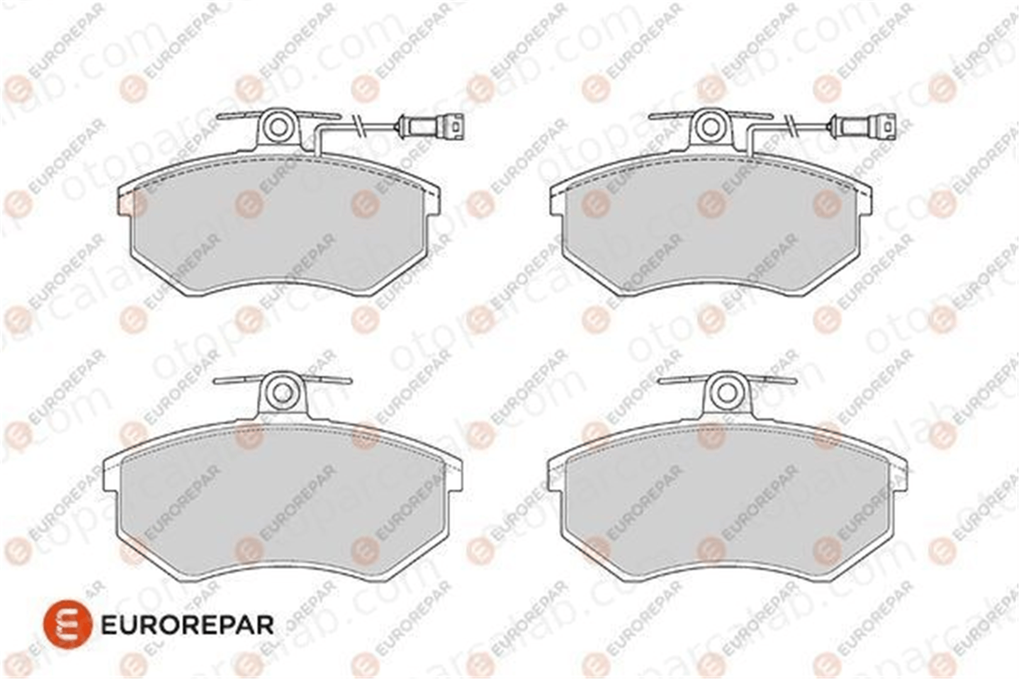 EUROREPAR 1686271380 Fren Disk Balata Ön AUDI 100 C3 Sedan 100 C3 Avant 1686271380 431698151D