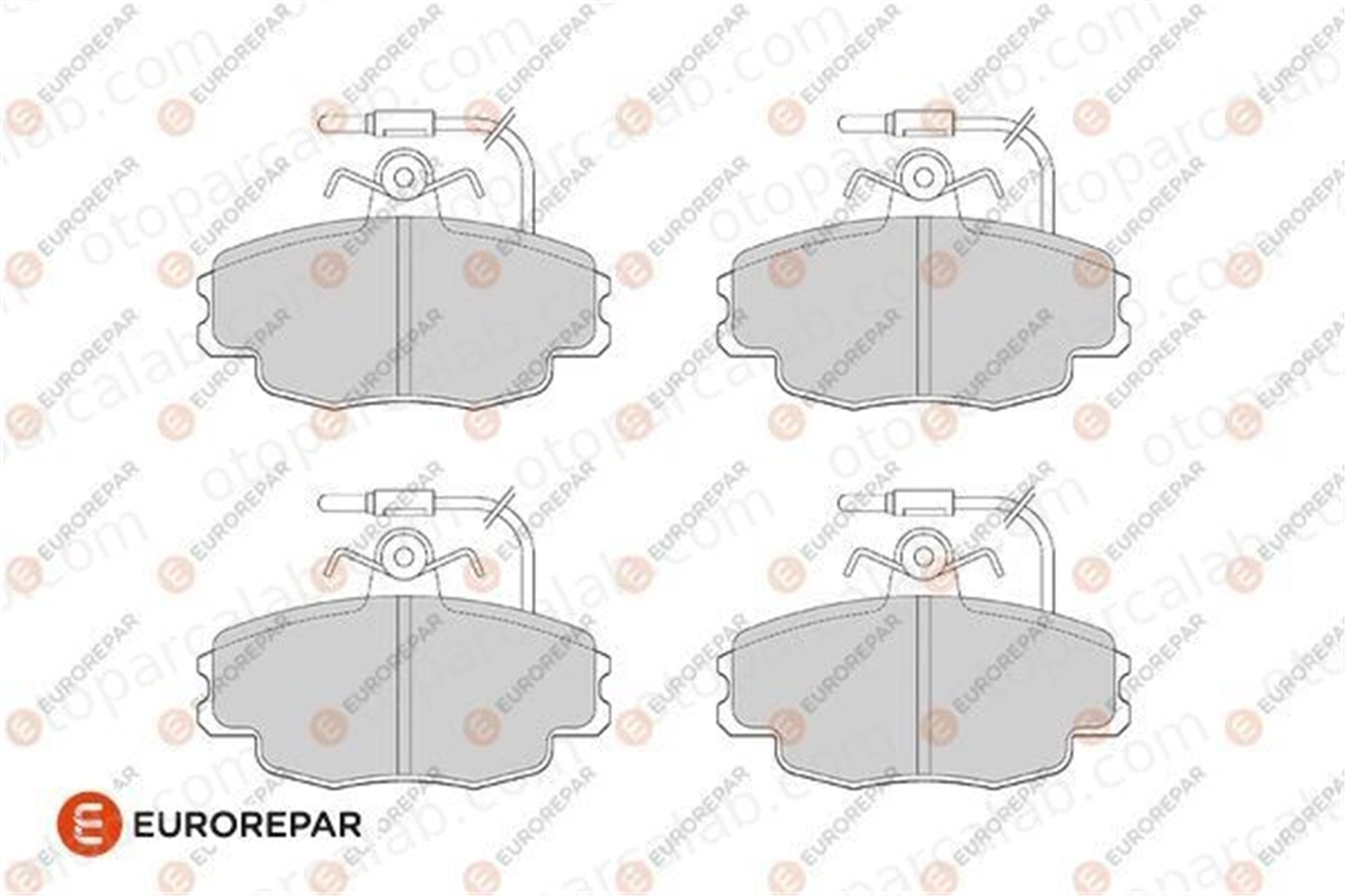 EUROREPAR 1686271480 Fren Disk Balata Ön CITROËN ZX ZX Break 1686271480 95658557