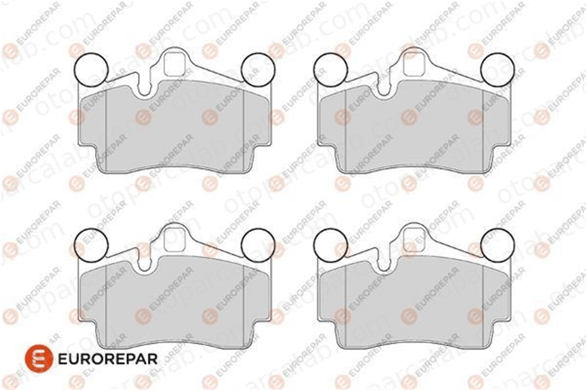 EUROREPAR 1686273680 Fren Disk Balata Arka AUDI Q7 VW TOUAREG 1686273680 4L0698451D