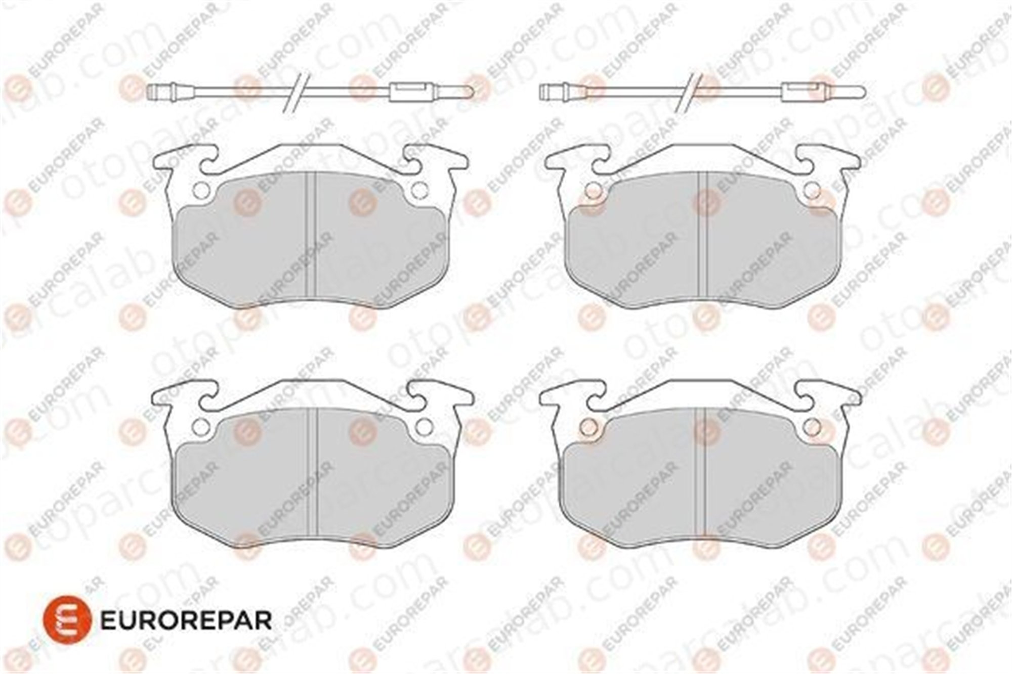 EUROREPAR 1686275680 Fren Disk Balata Ön CITROËN BX BX Break 1686275680 6000008125