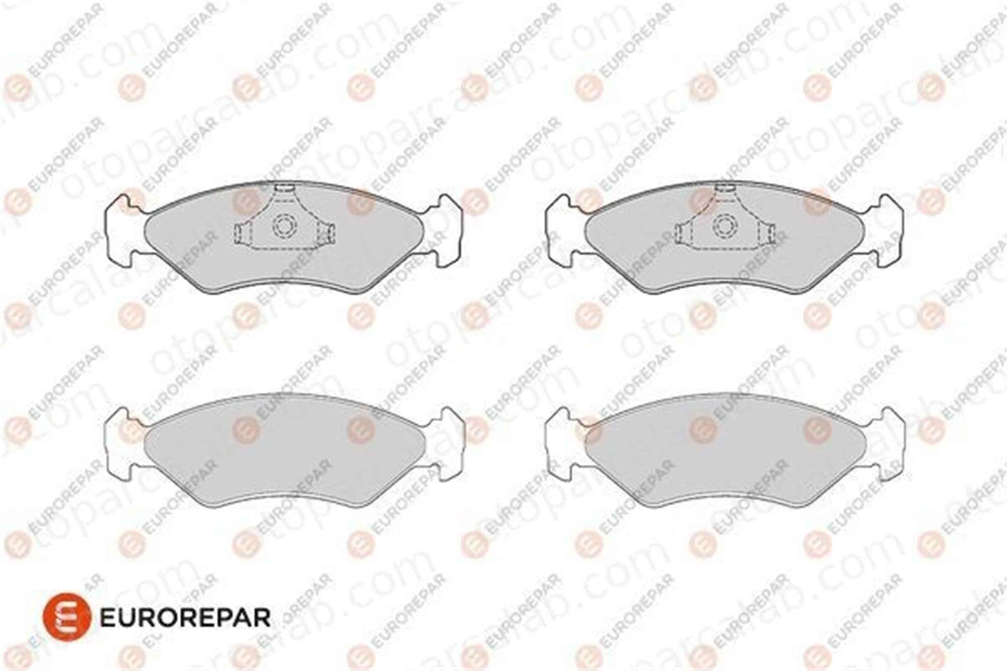 EUROREPAR 1686275980 Fren Disk Balata Ön OPEL CORSA E FORD FIESTA III 1686275980 5025048