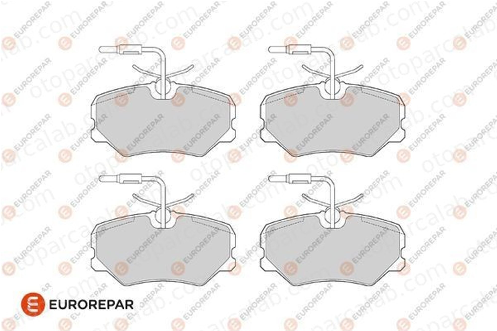 EUROREPAR 1686277080 Fren Disk Balata Ön PEUGEOT 405 I 405 I Break 1686277080 95666894