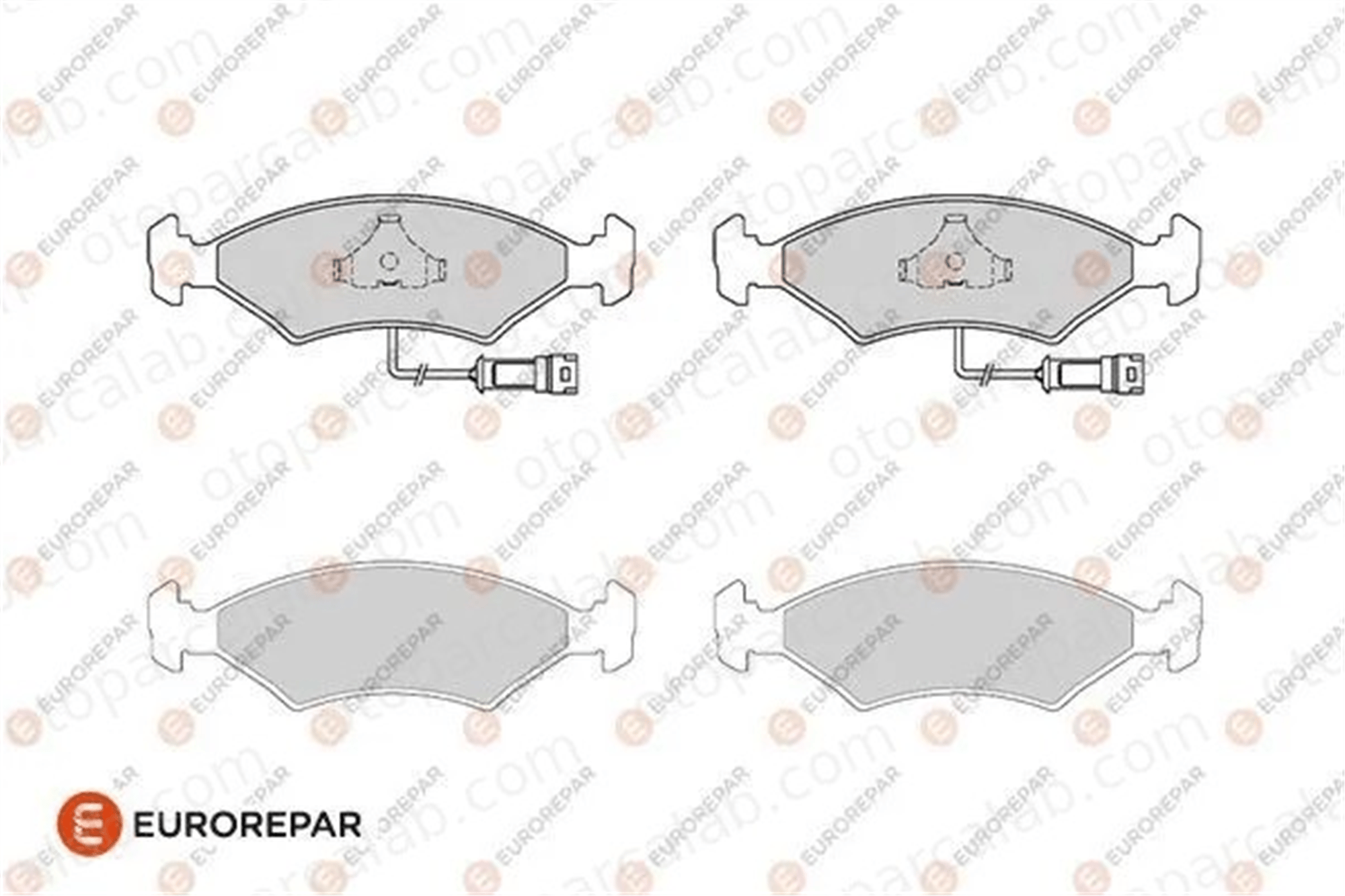 EUROREPAR 1686278680 Fren Disk Balata Ön FORD ESCORT III SIERRA I Hatchback 1686278680 5018900