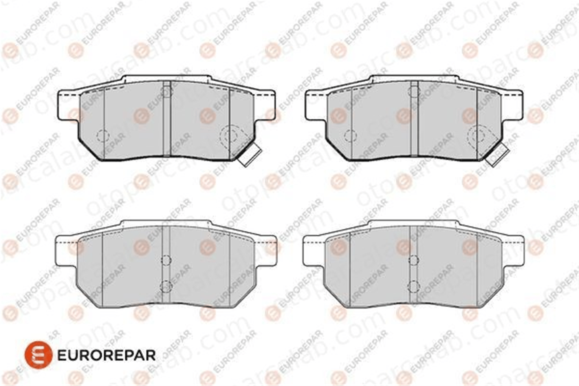 EUROREPAR 1686278780 Fren Disk Balata Ön ROVER 200 II Hatchback 400 II 1686278780 6022SP8000