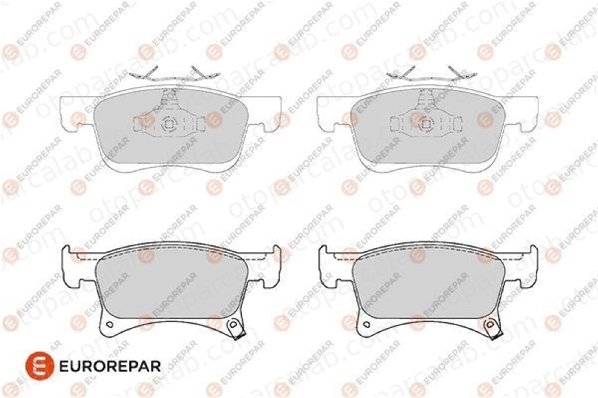 EUROREPAR 1686279780 Fren Disk Balata Ön OPEL CORSA E ADAM 1686279780 1605281