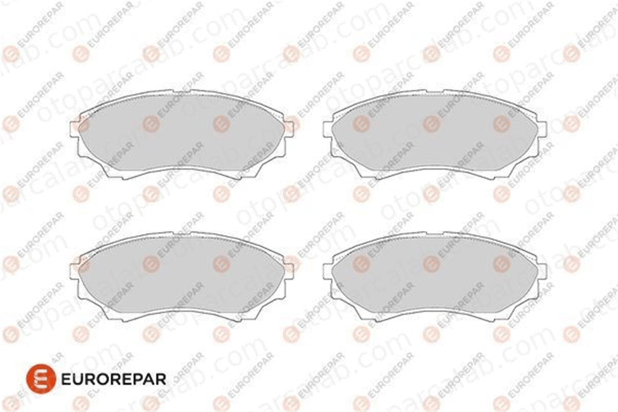 EUROREPAR 1686280280 Fren Disk Balata Ön FORD RANGER MAZDA B-SERIE 1686280280 1356600