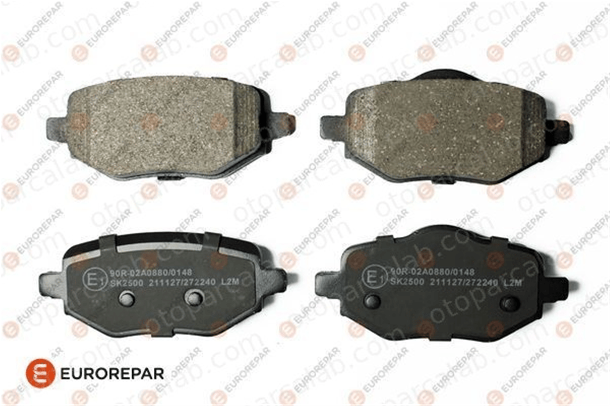 EUROREPAR 1689800380 Fren Disk Balata Arka PEUGEOT 208 II 2008 II 1689800380 1643574280
