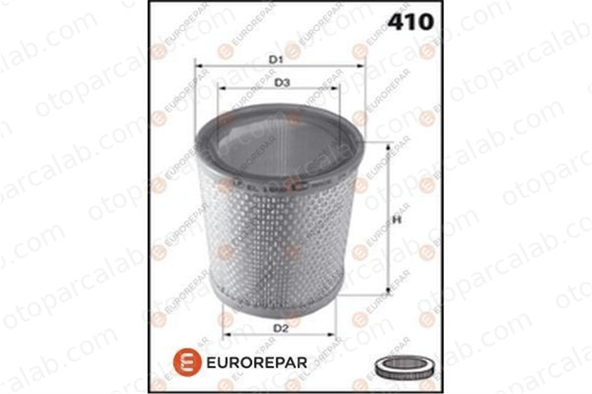 EUROREPAR E147086 Hava Filtresi FIAT PUNTO LANCIA MUSA E147086 46552772