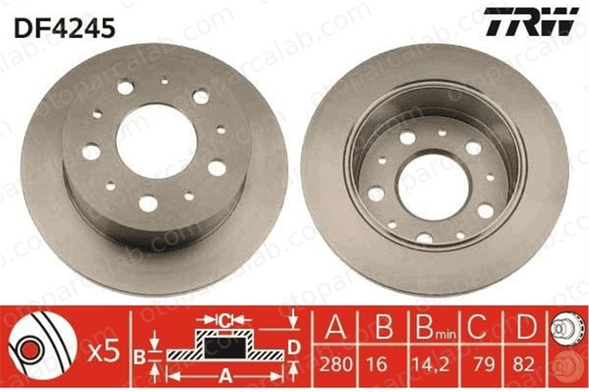 EUROREPAR E169248 Fren Disk Ayna Arka Sağ ve Sol CITROËN JUMPER Panelvan/Van FIAT DUCATO Minibüs/Otobüs E169248 1606401780