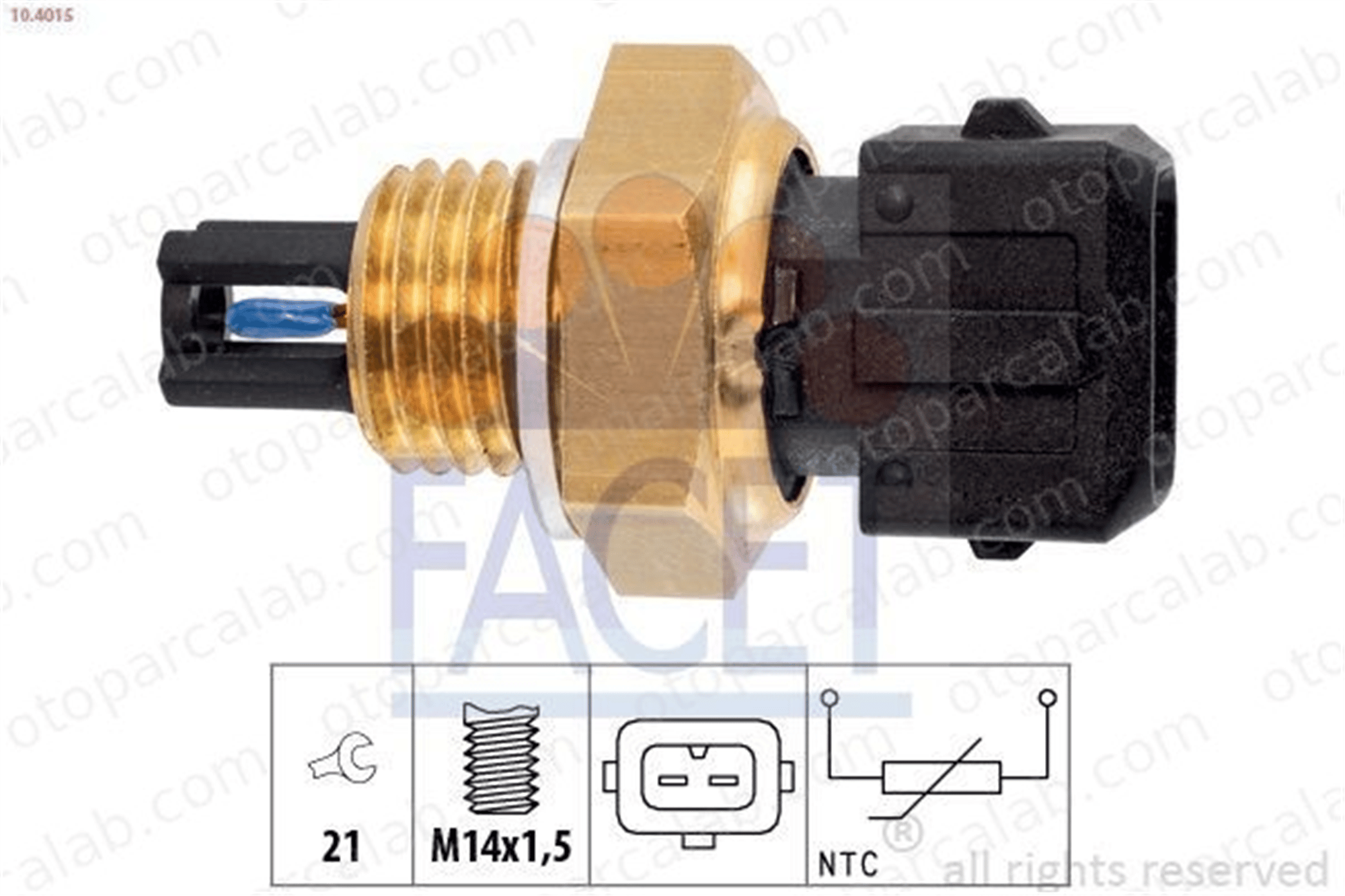 FACET 10.4015 Hararet Müşürü RENAULT 21 Sedan 25 7700737572 30865366